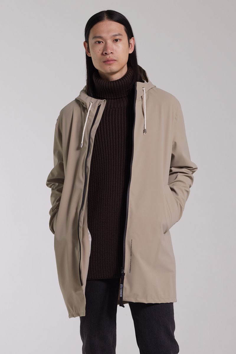 Stutterheim Stockholm Lightweight Zip Matte Raincoat