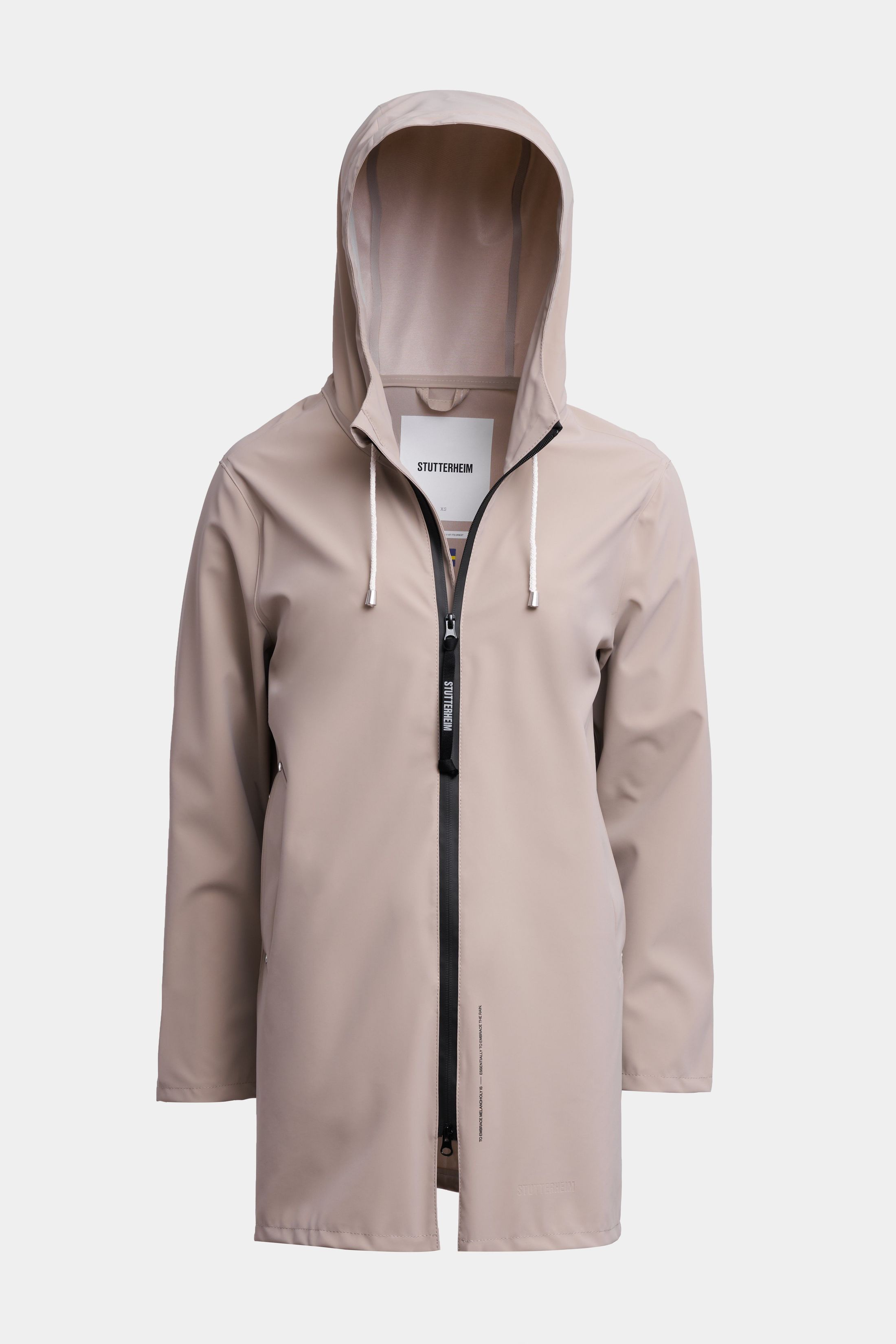 stutterheim stockholm lightweight zip matte raincoat potato women jackets raincoats