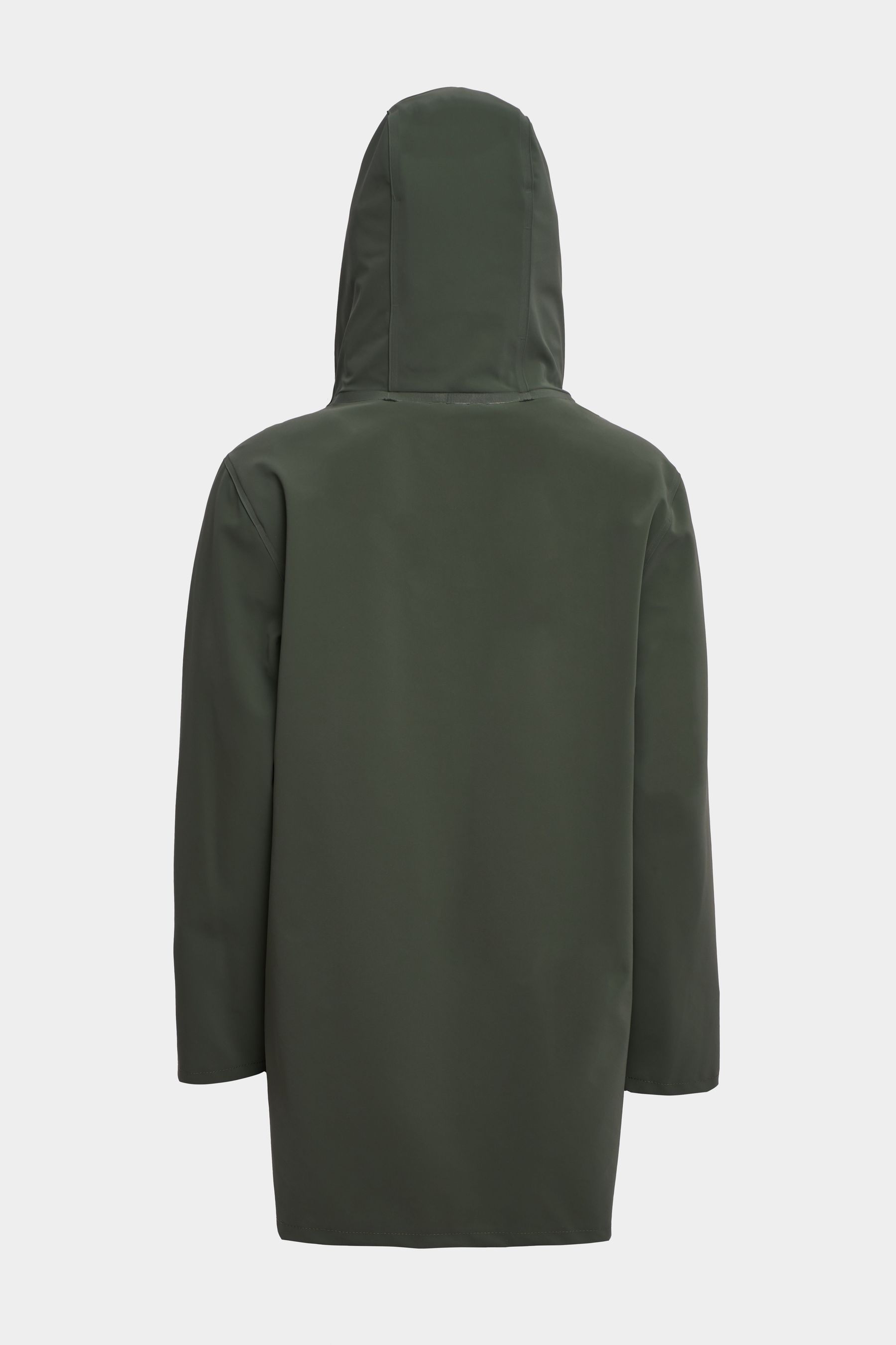 stutterheim stockholm lightweight matte zip raincoat green women jackets raincoats