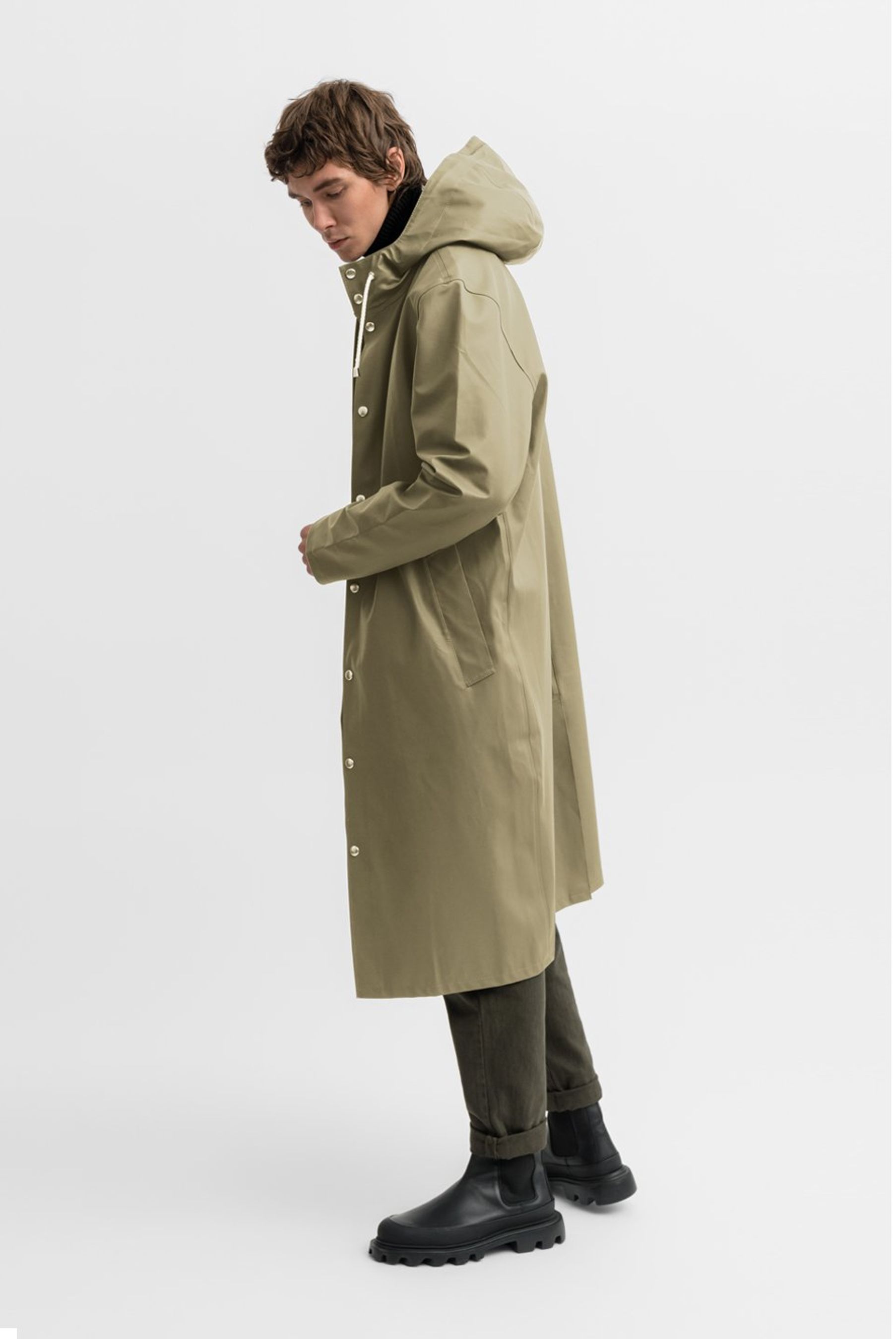 stutterheim stockholm long aloe men jackets raincoats