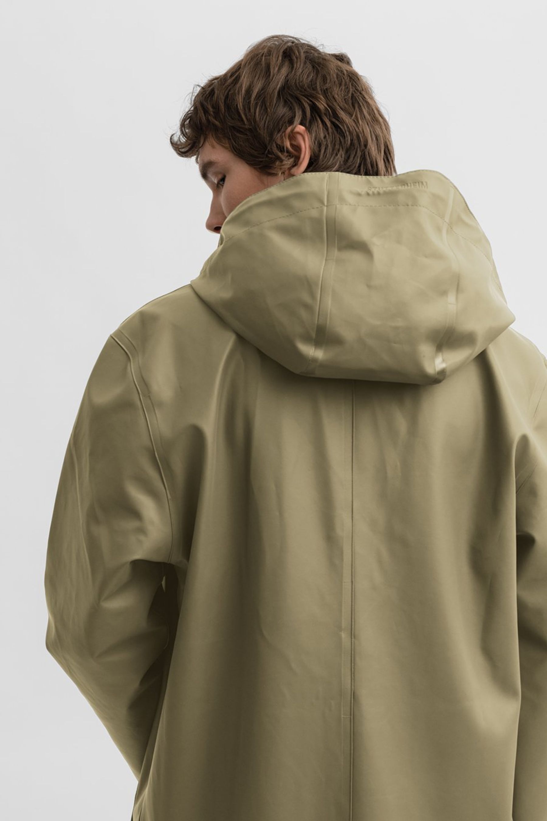 stutterheim stockholm long aloe men jackets raincoats