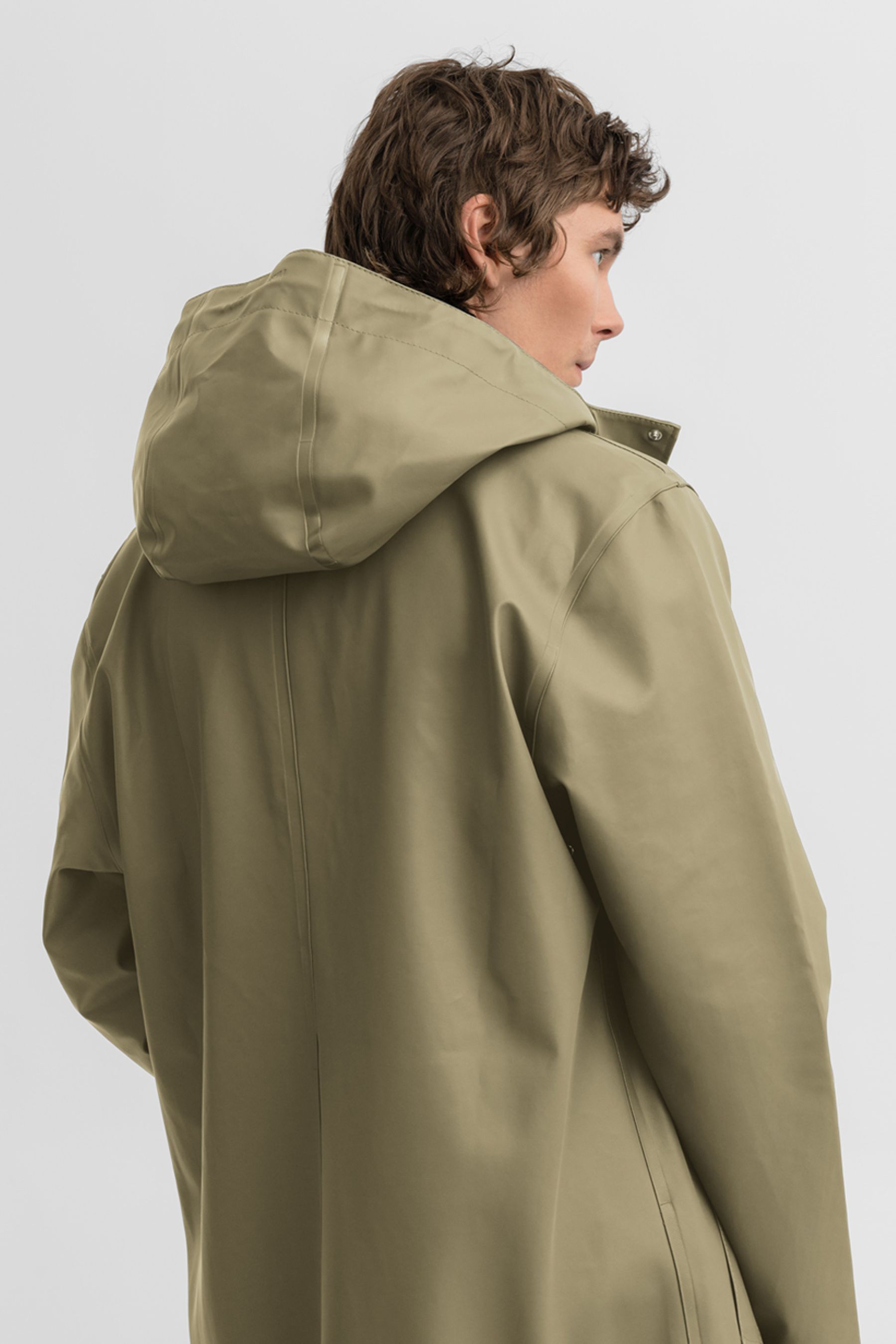 stutterheim stockholm long aloe men jackets raincoats