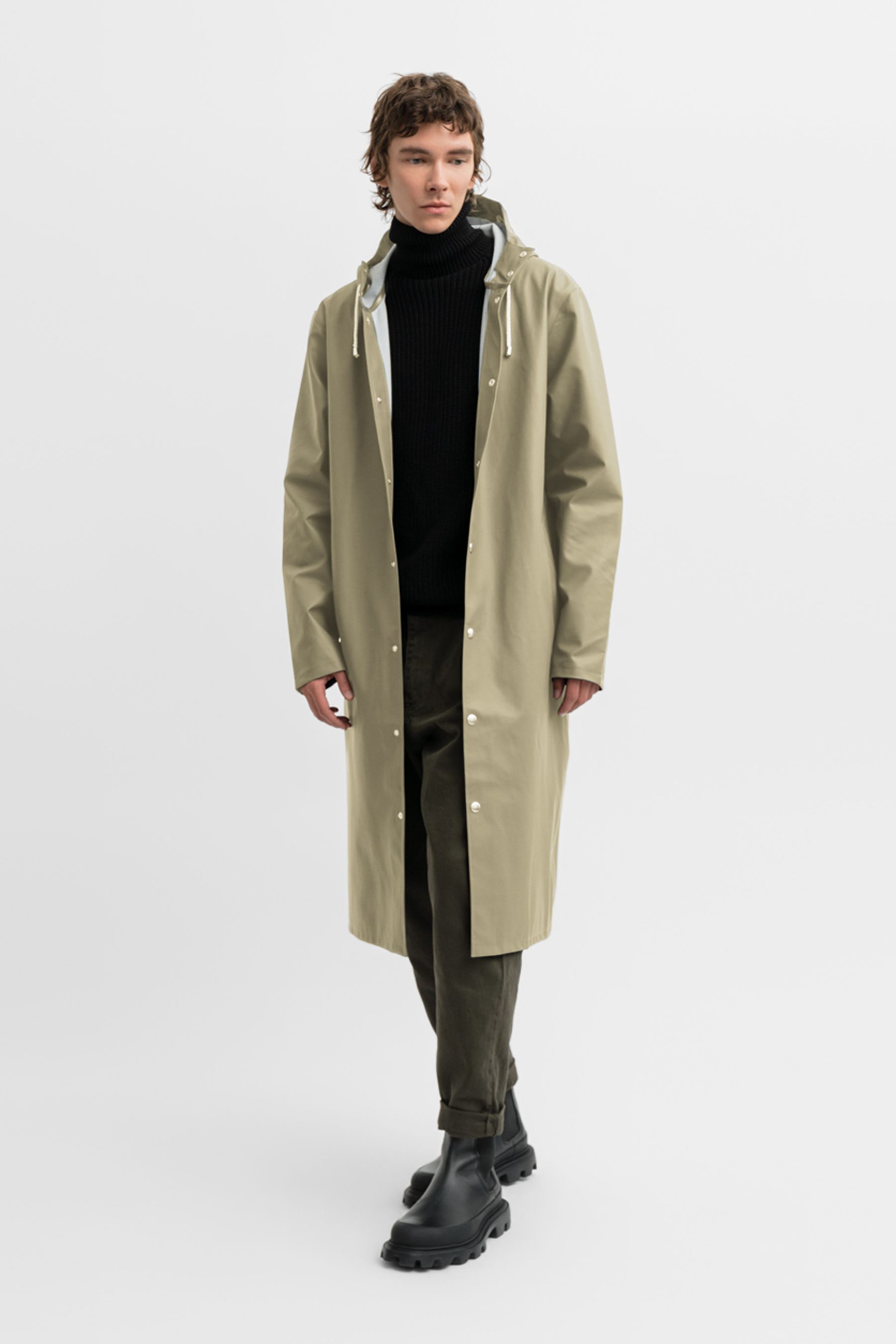 stutterheim stockholm long aloe men jackets raincoats