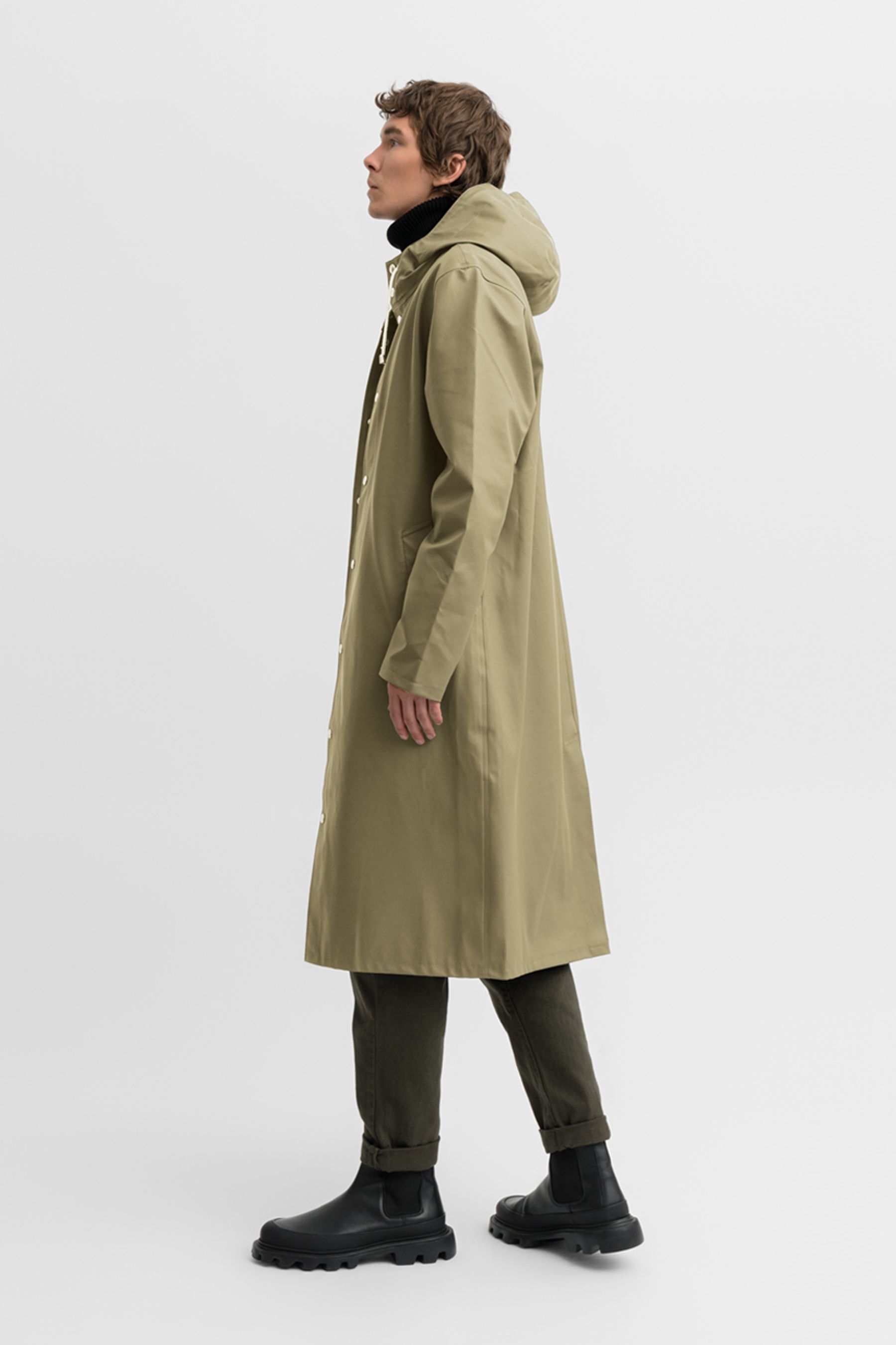 stutterheim stockholm long aloe men jackets raincoats