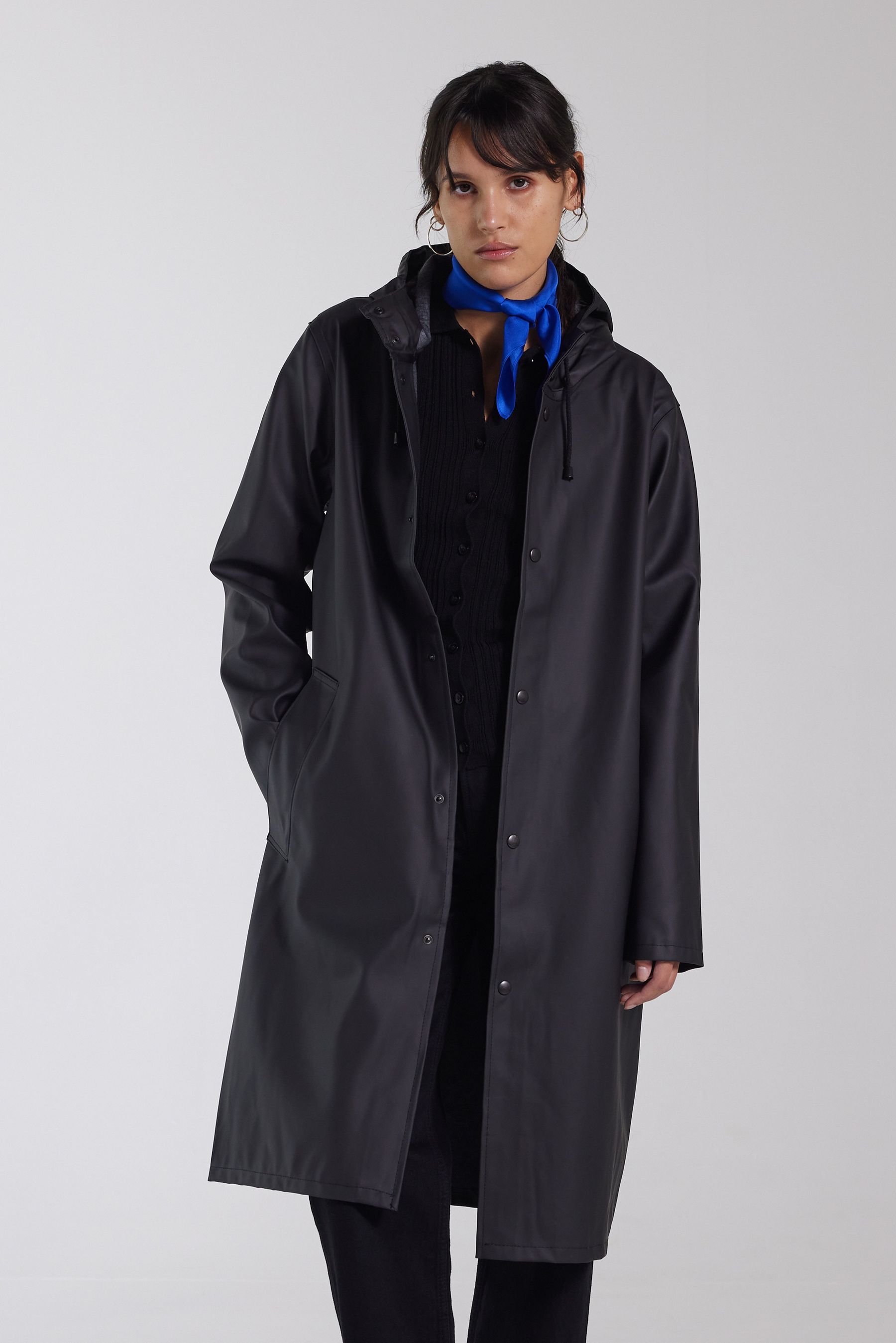 stutterheim stockholm long raincoat black men jackets raincoats