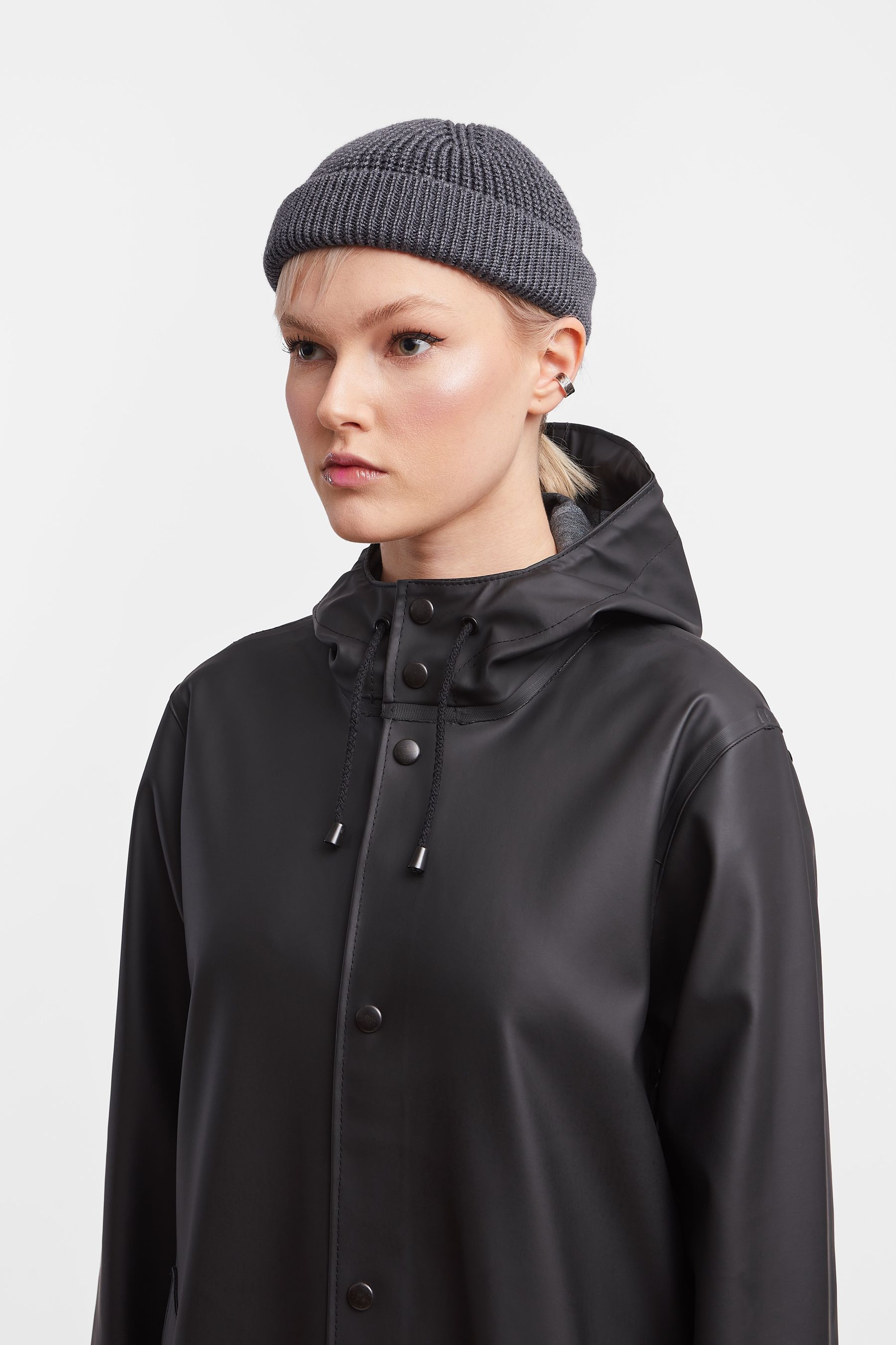 stutterheim stockholm long raincoat black men jackets raincoats