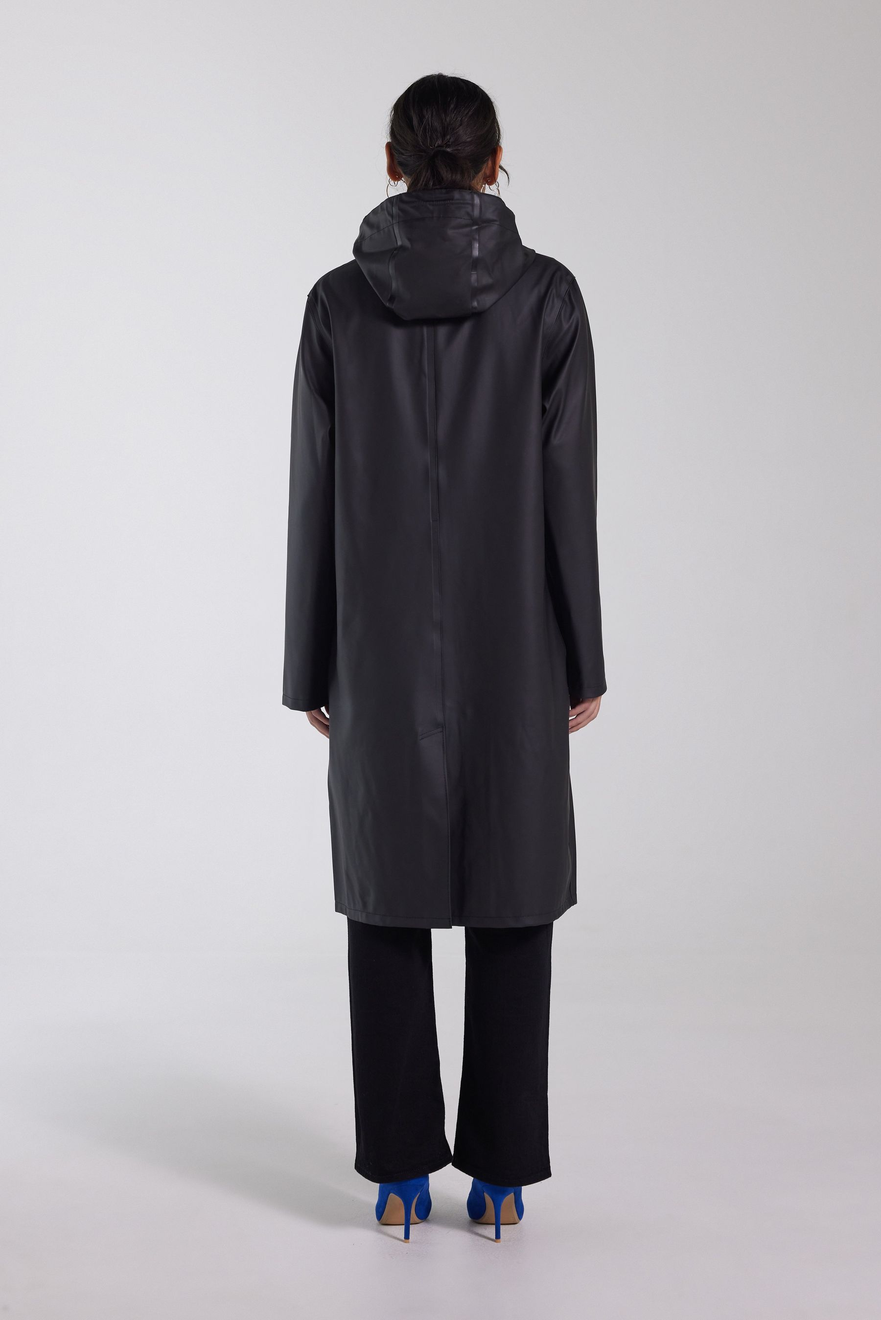 stutterheim stockholm long raincoat black men jackets raincoats