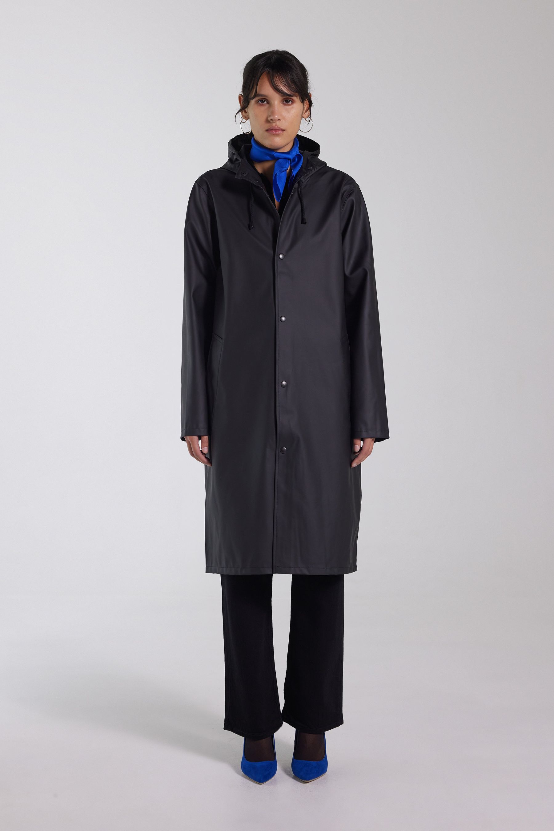 stutterheim stockholm long raincoat black men jackets raincoats