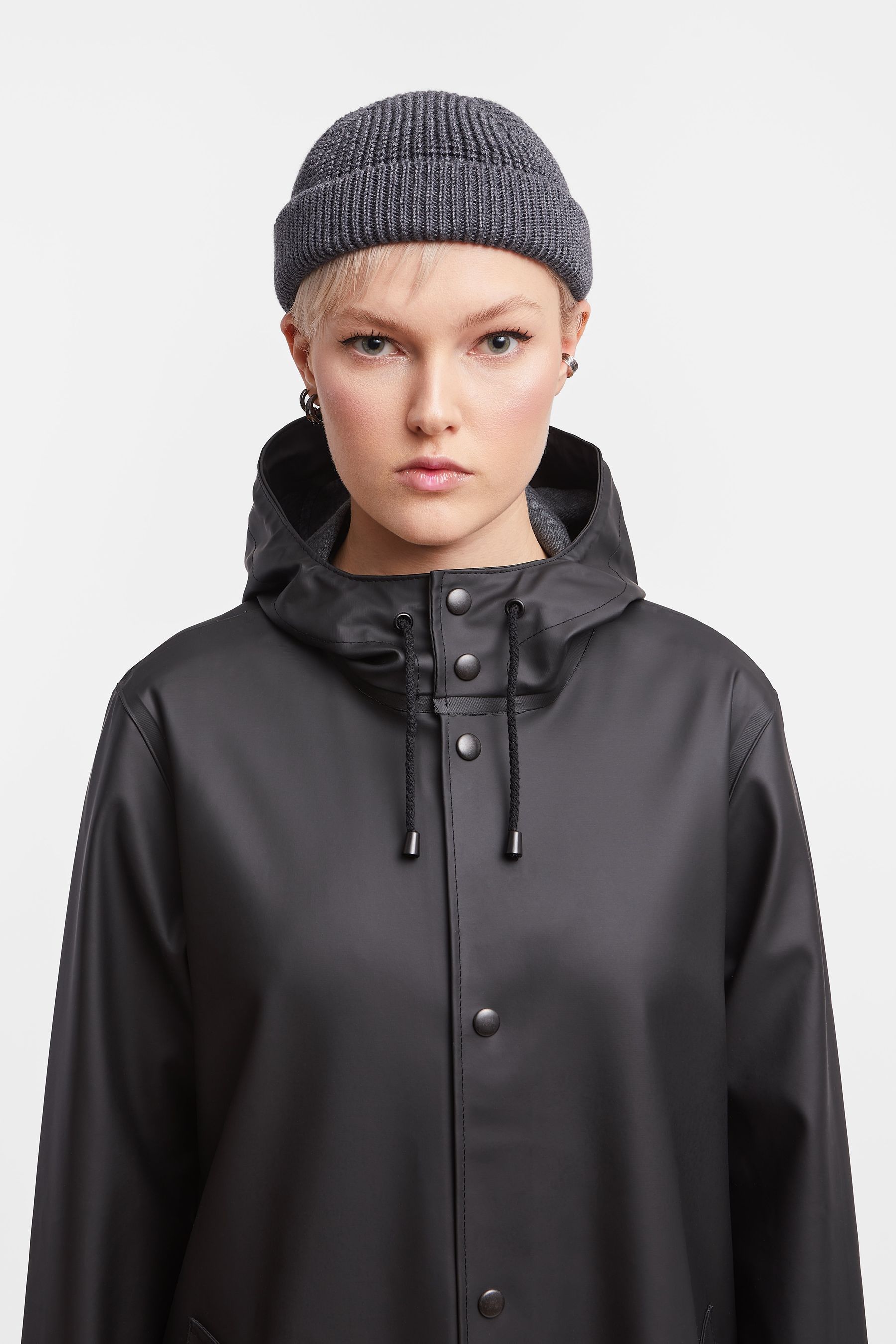 stutterheim stockholm long raincoat black men jackets raincoats