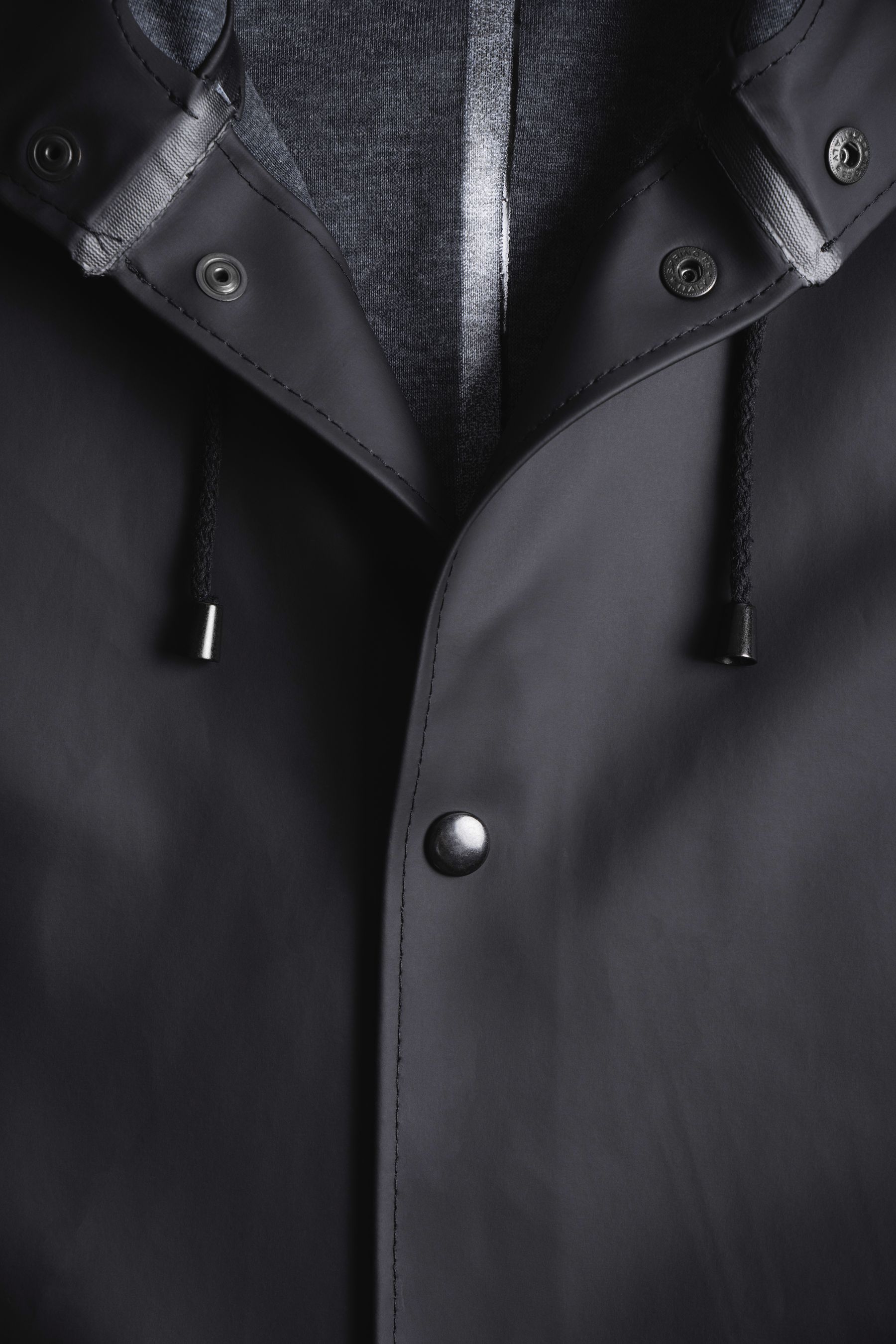 stutterheim stockholm long raincoat black men jackets raincoats