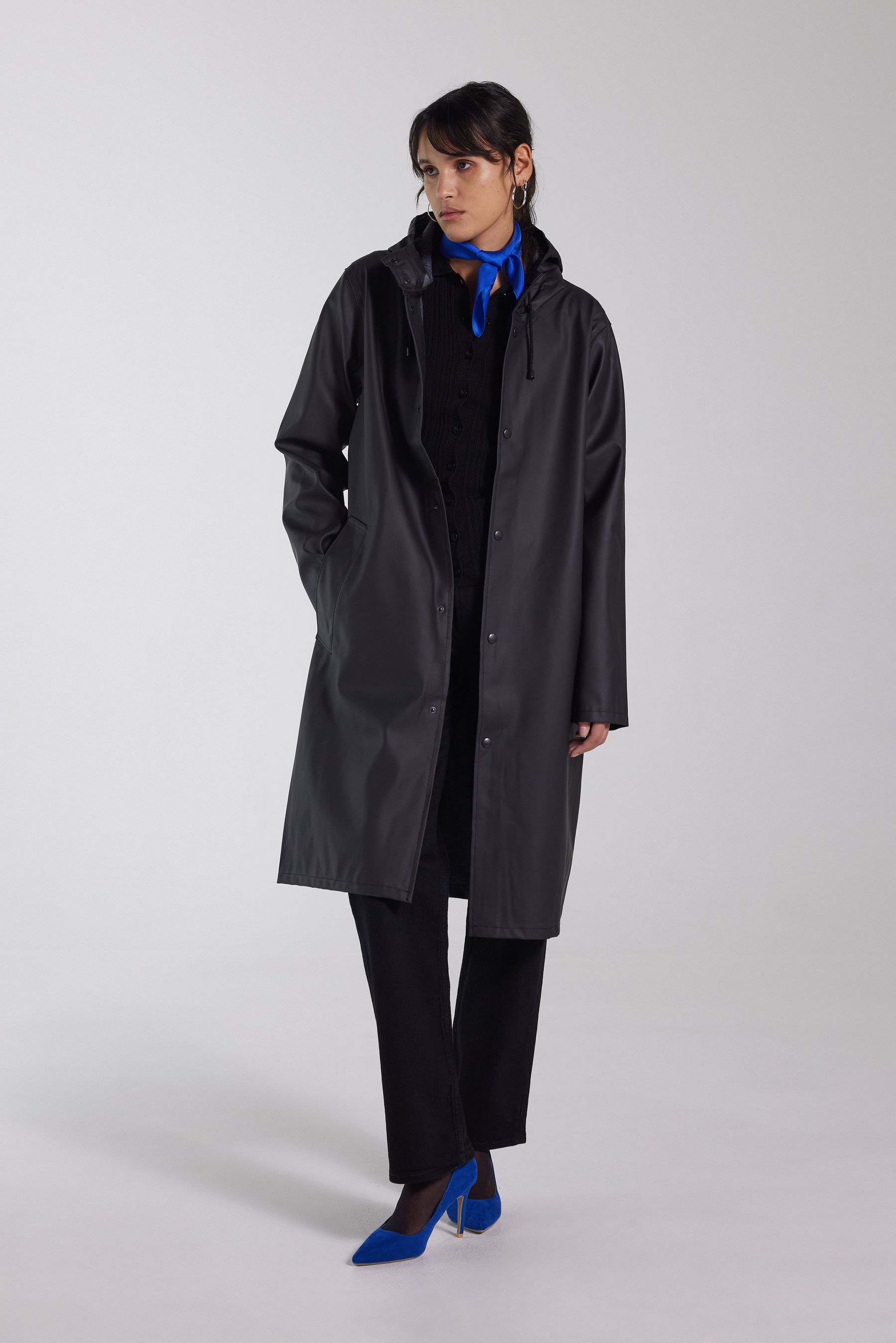 stutterheim stockholm long raincoat black men jackets raincoats