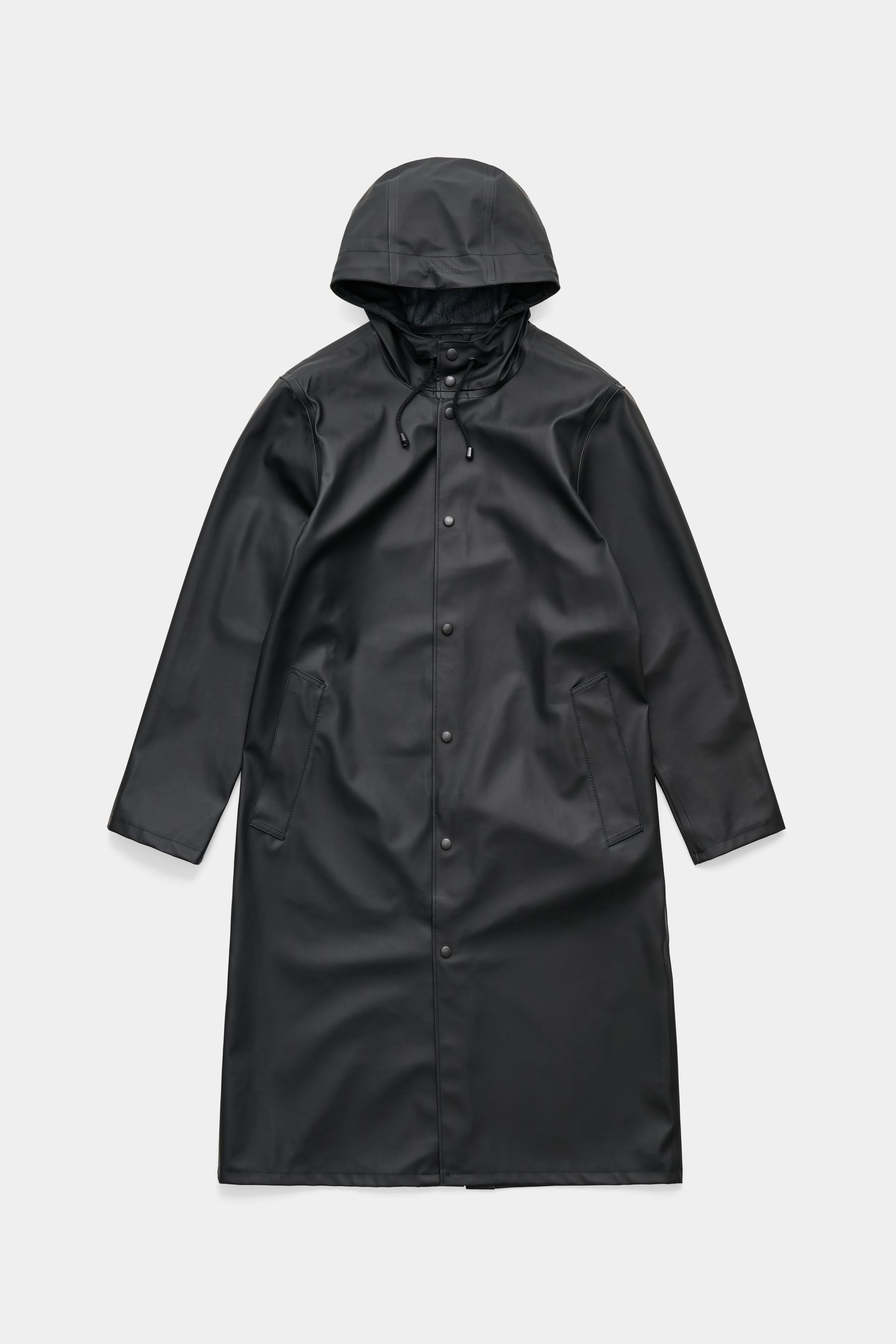 stutterheim stockholm long raincoat black men jackets raincoats