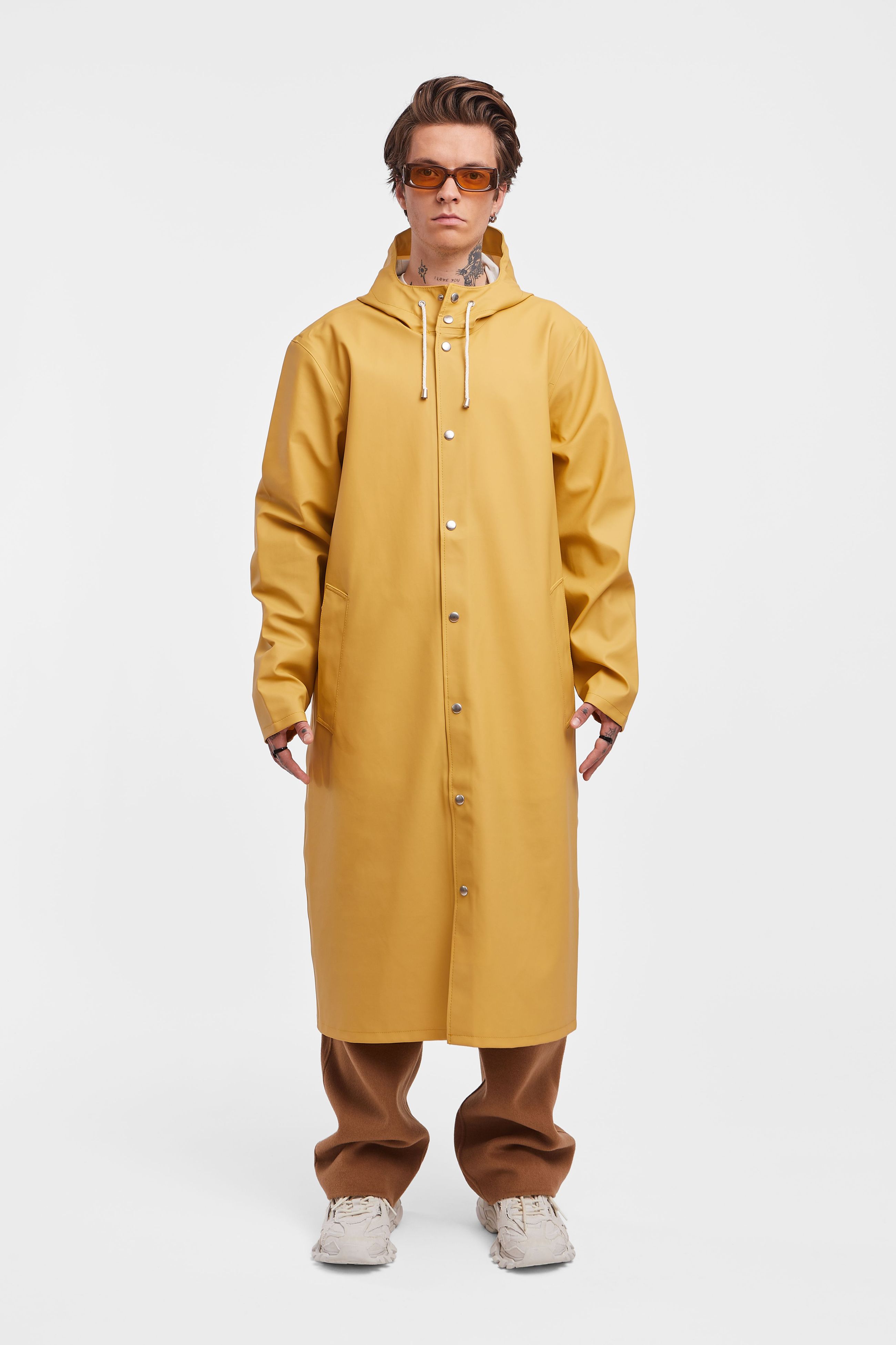 stutterheim stockholm long raincoat chai men jackets raincoats