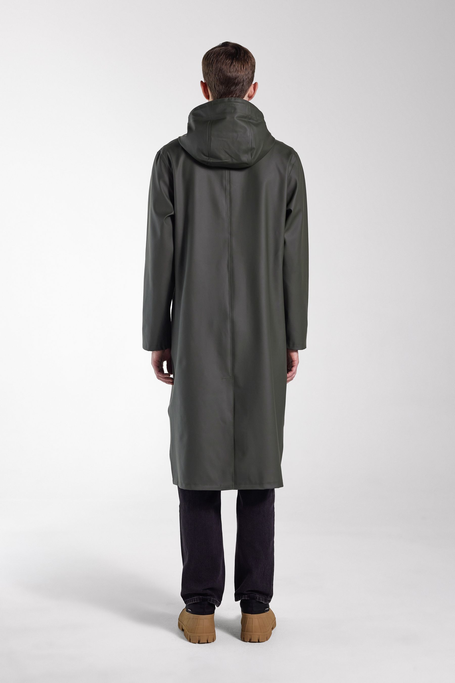 stutterheim stockholm long raincoat green men jackets raincoats