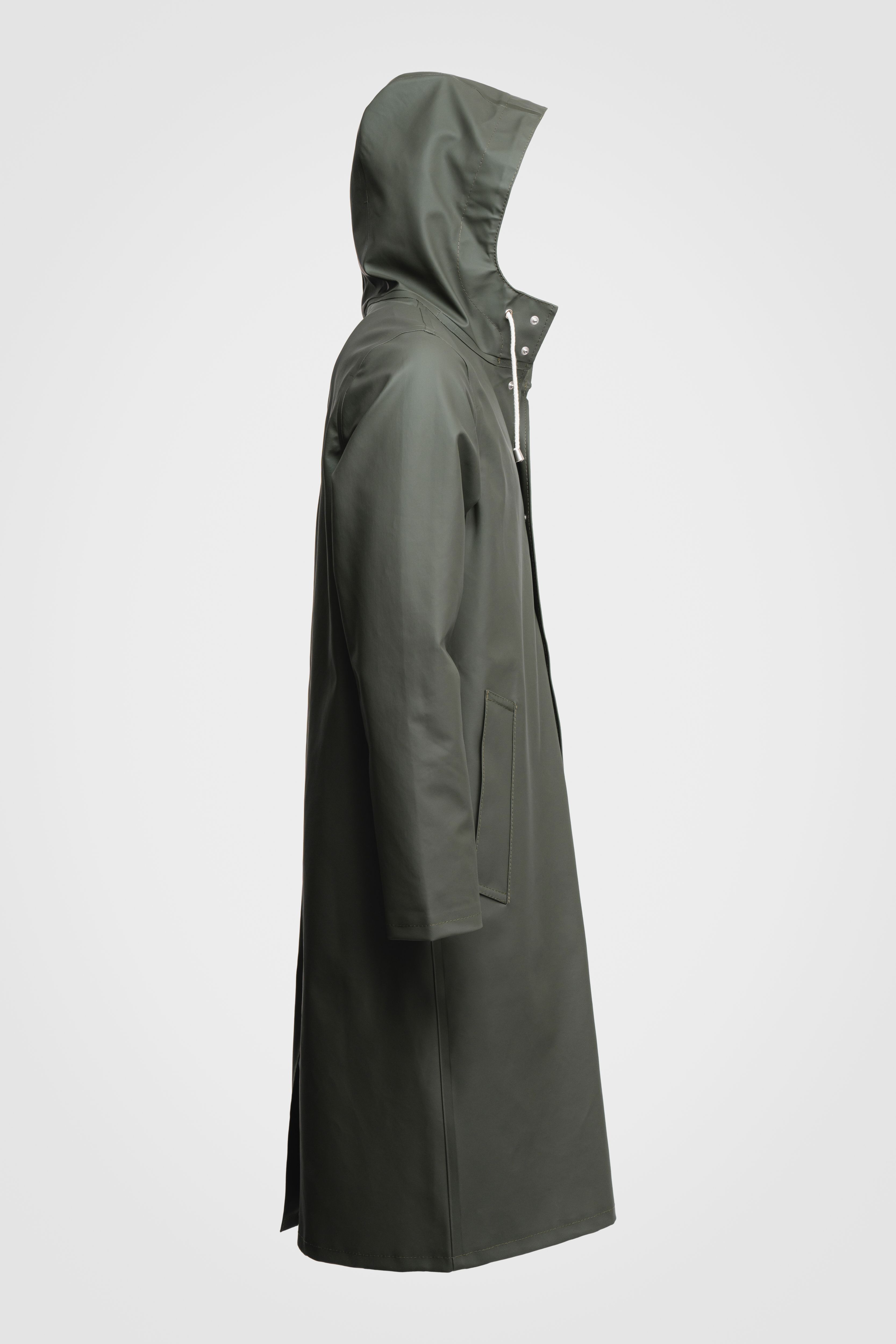 Long green raincoat new arrivals