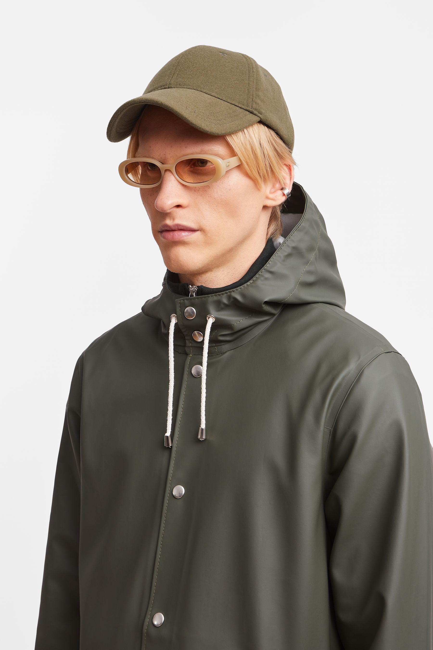 stutterheim stockholm long raincoat green men jackets raincoats