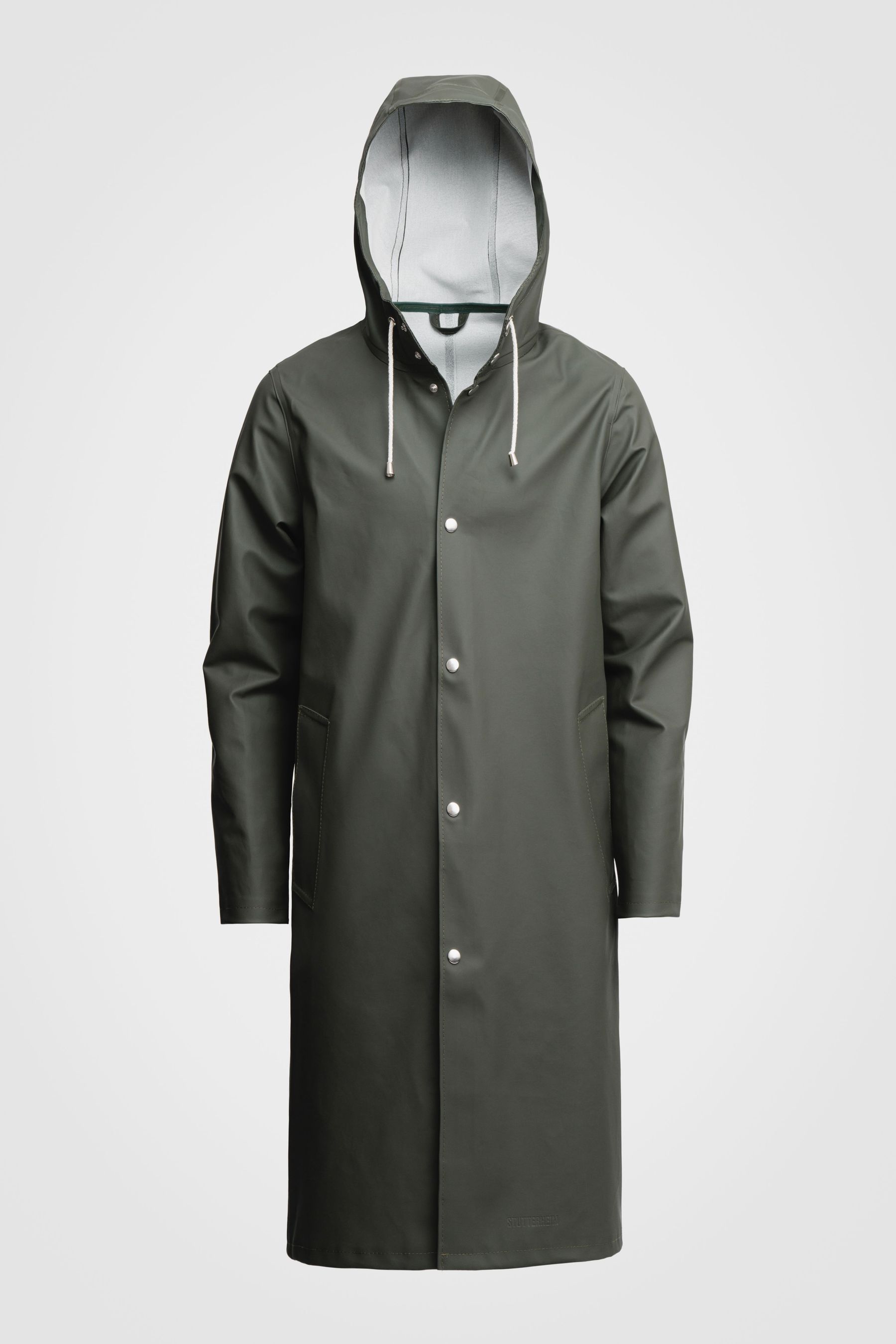 stutterheim stockholm long raincoat green men jackets raincoats