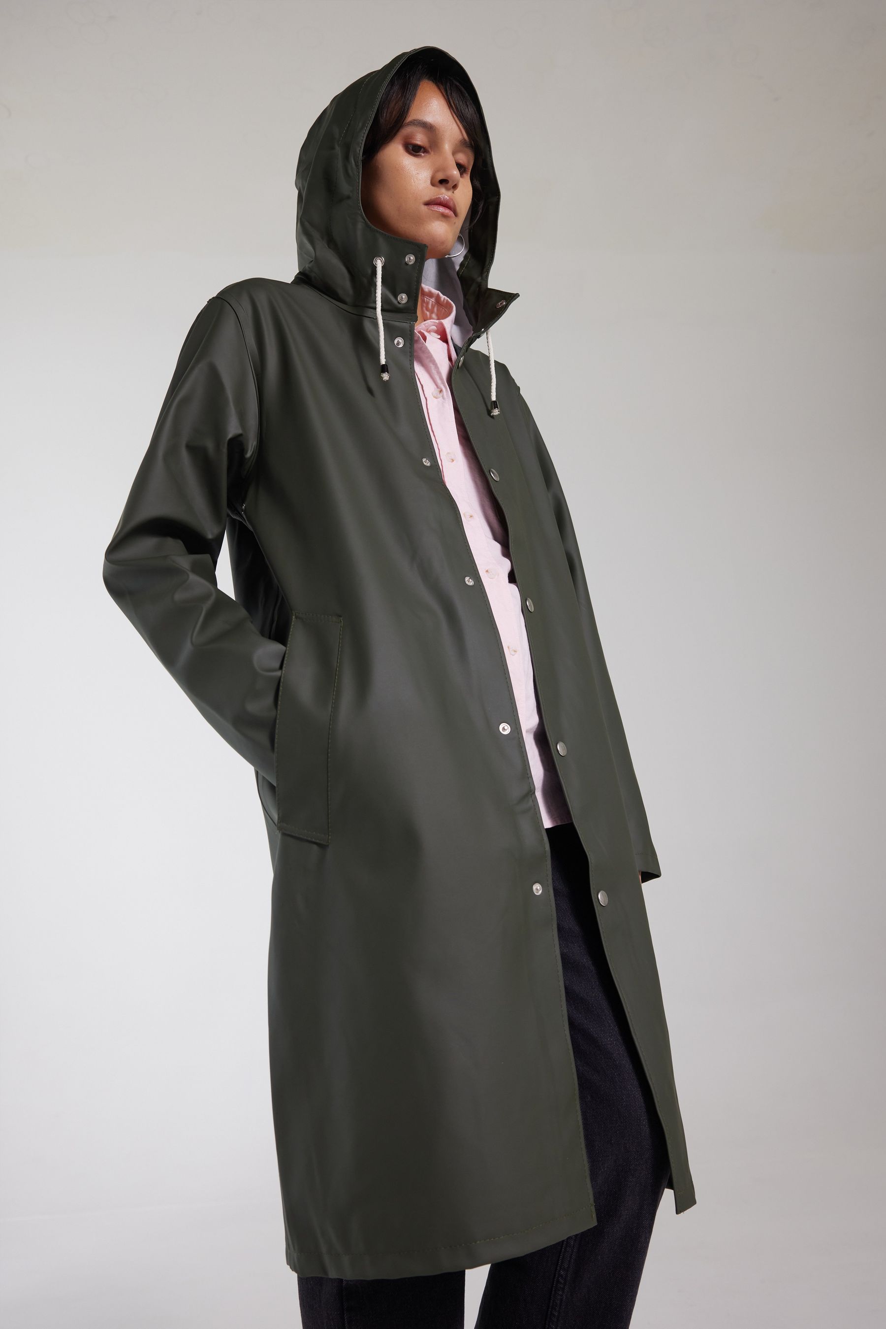 stutterheim stockholm long raincoat green men jackets raincoats