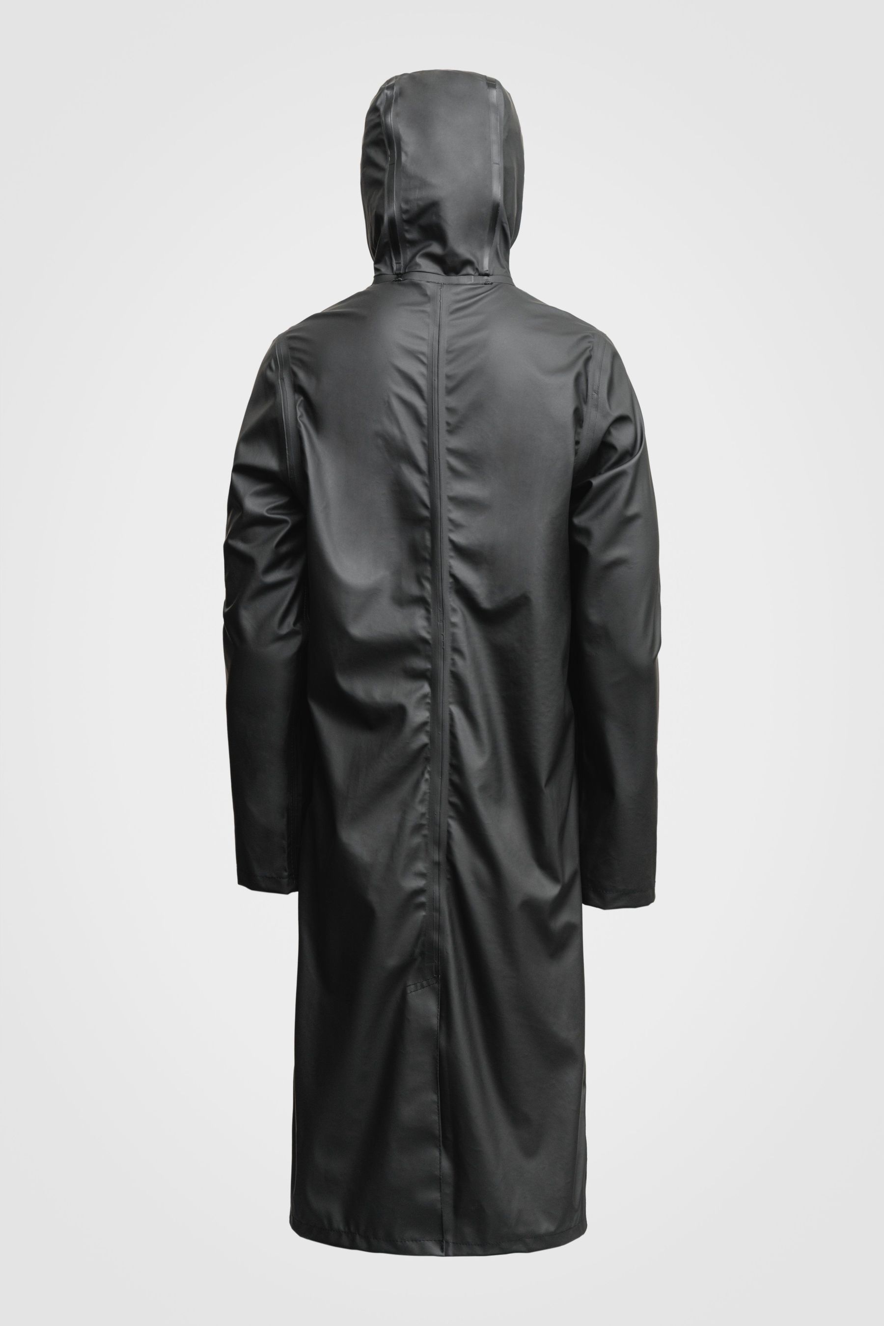 stutterheim stockholm long lightweight zip raincoat black men jackets raincoats