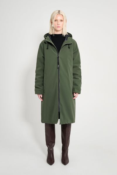 Stockholm Long Matte Winter Coat Green | STUTTERHEIM US