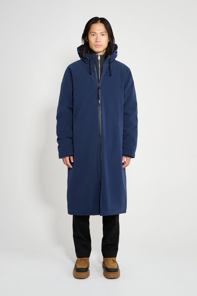 Stockholm Long Matte Winter Coat Navy | STUTTERHEIM US