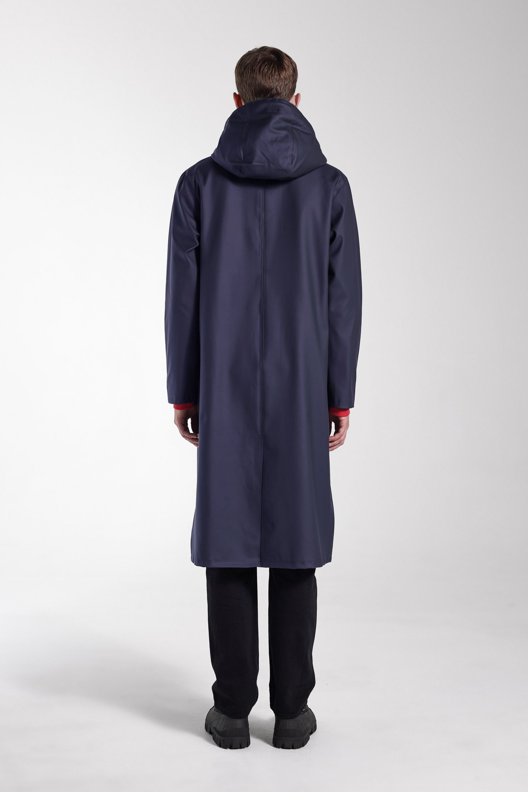 stutterheim stockholm long raincoat navy men jackets raincoats