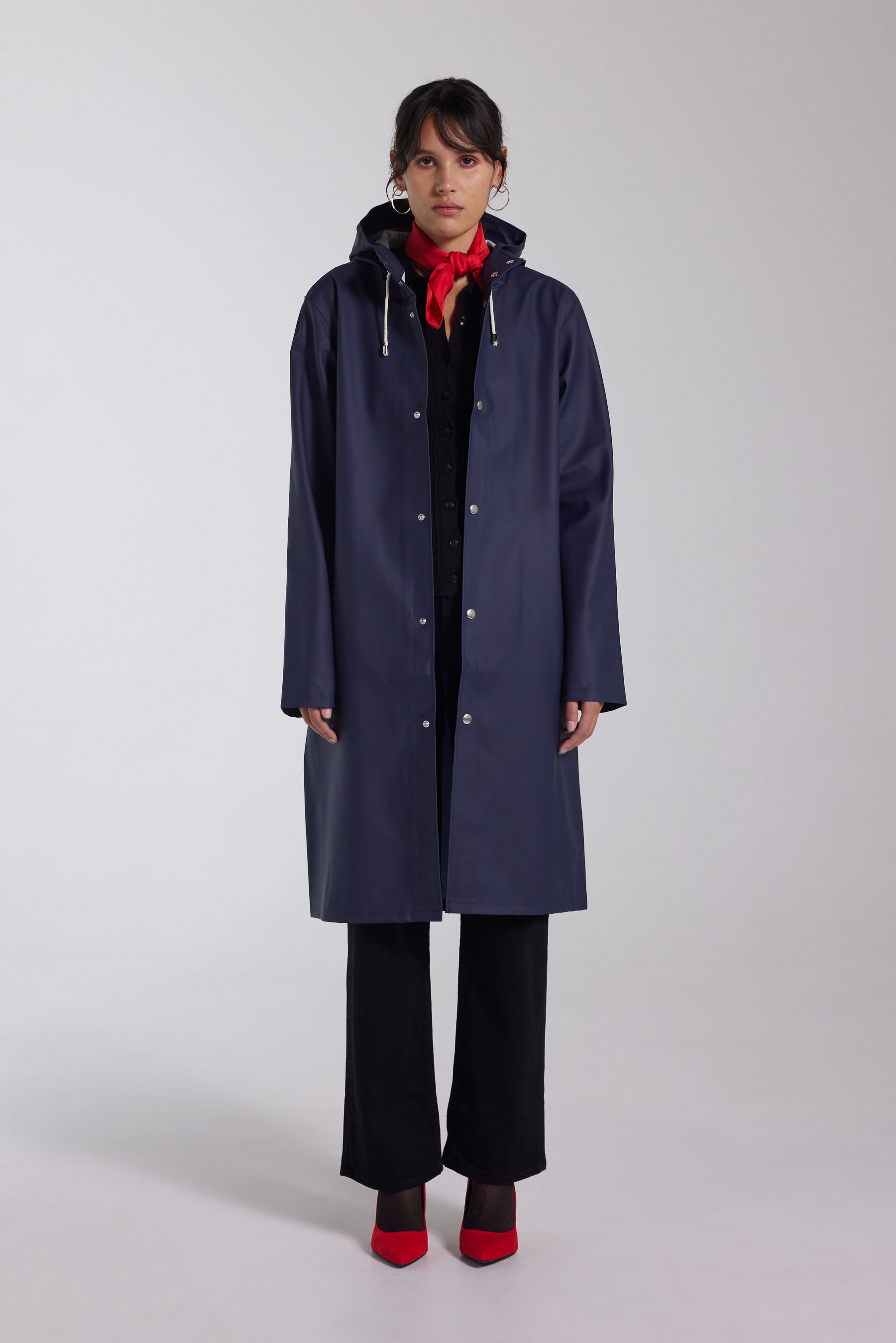 stutterheim stockholm long raincoat navy men jackets raincoats