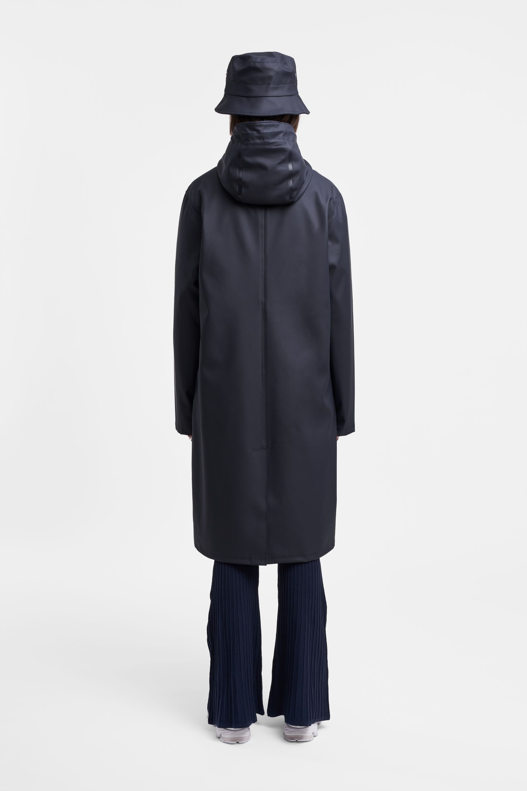 stutterheim stockholm long raincoat navy men jackets raincoats