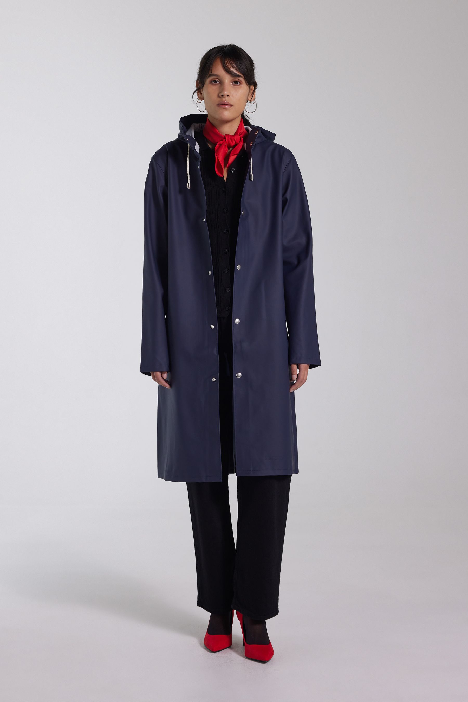 stutterheim stockholm long raincoat navy men jackets raincoats