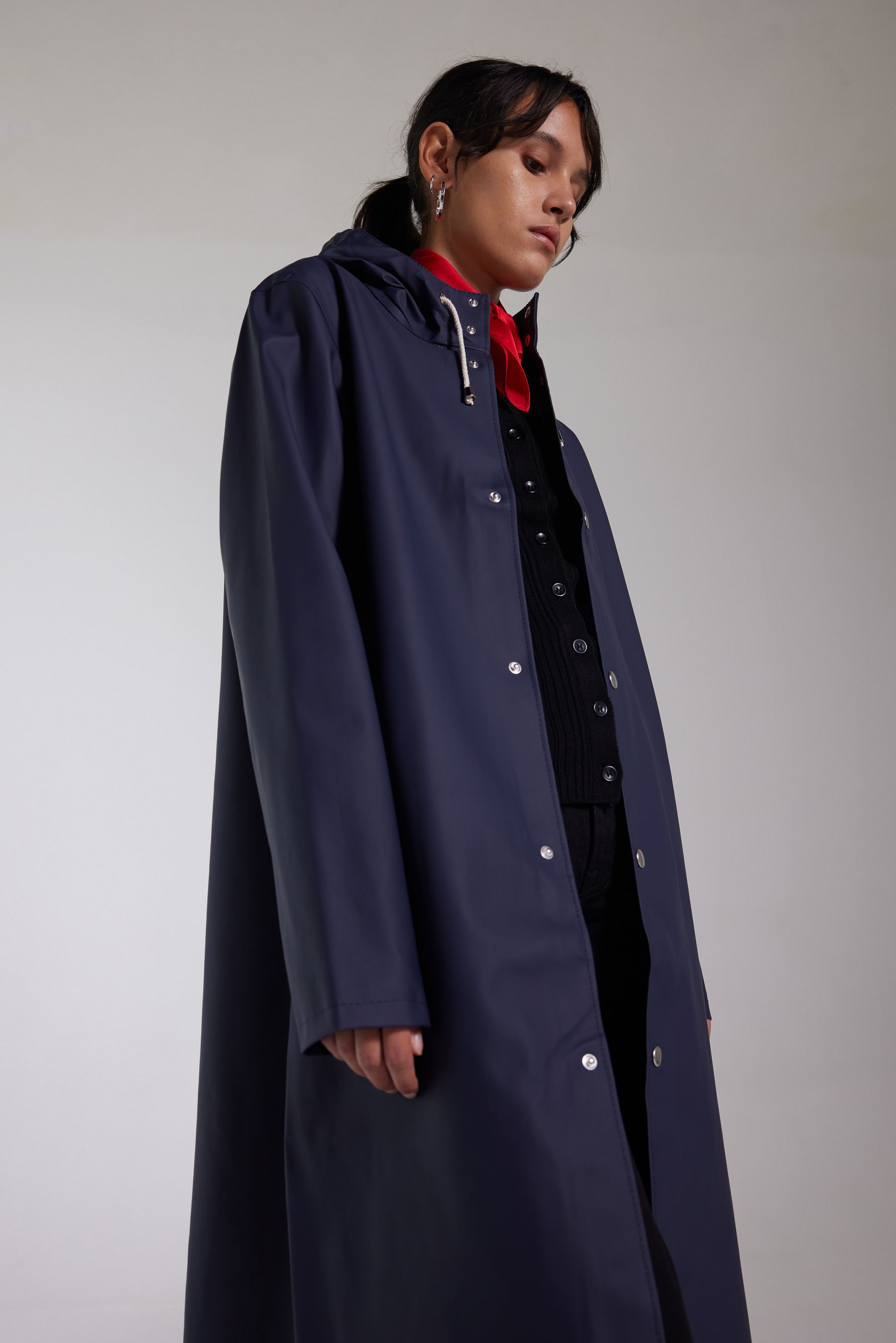 stutterheim stockholm long raincoat navy men jackets raincoats