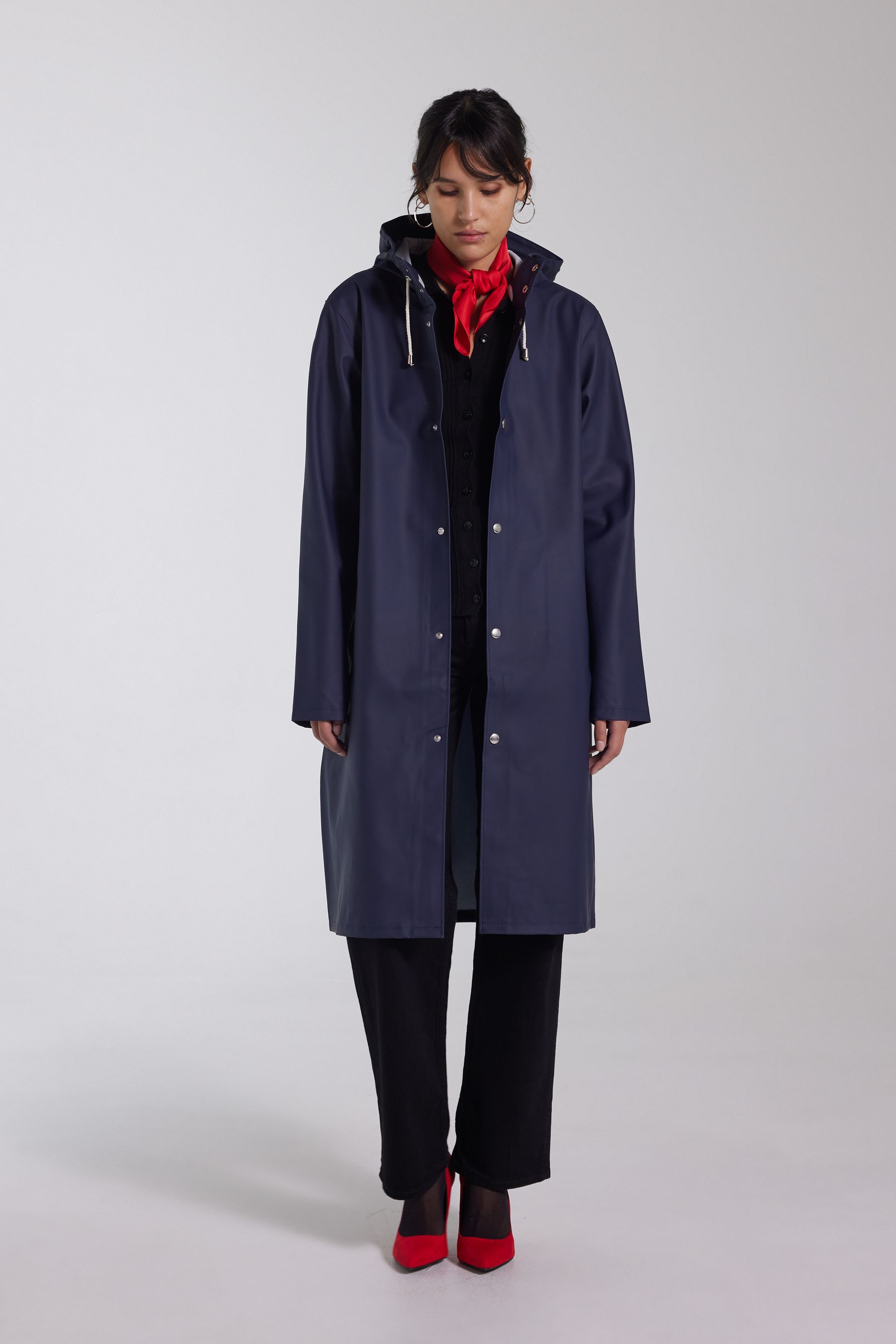 stutterheim stockholm long raincoat navy men jackets raincoats