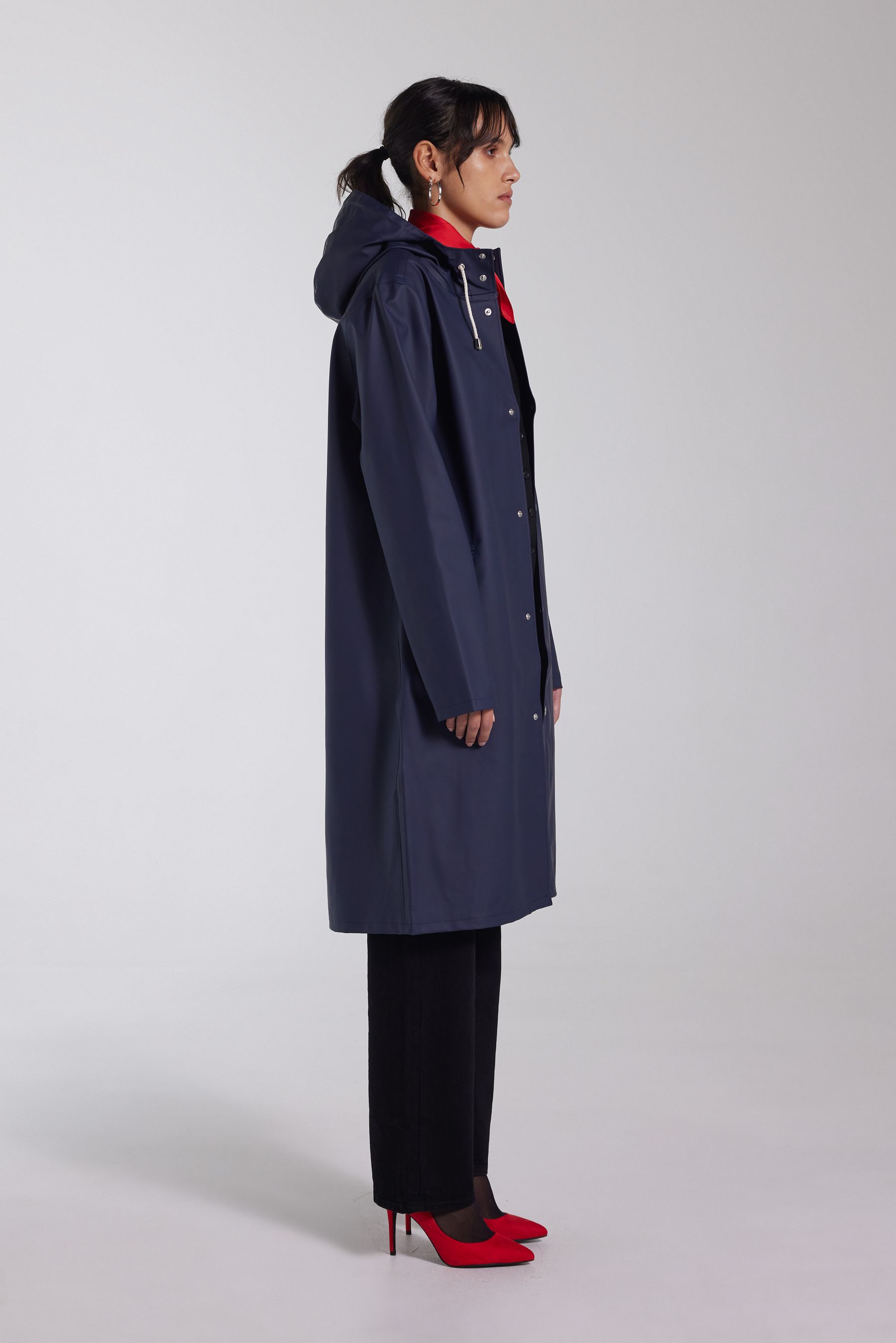 stutterheim stockholm long raincoat navy men jackets raincoats