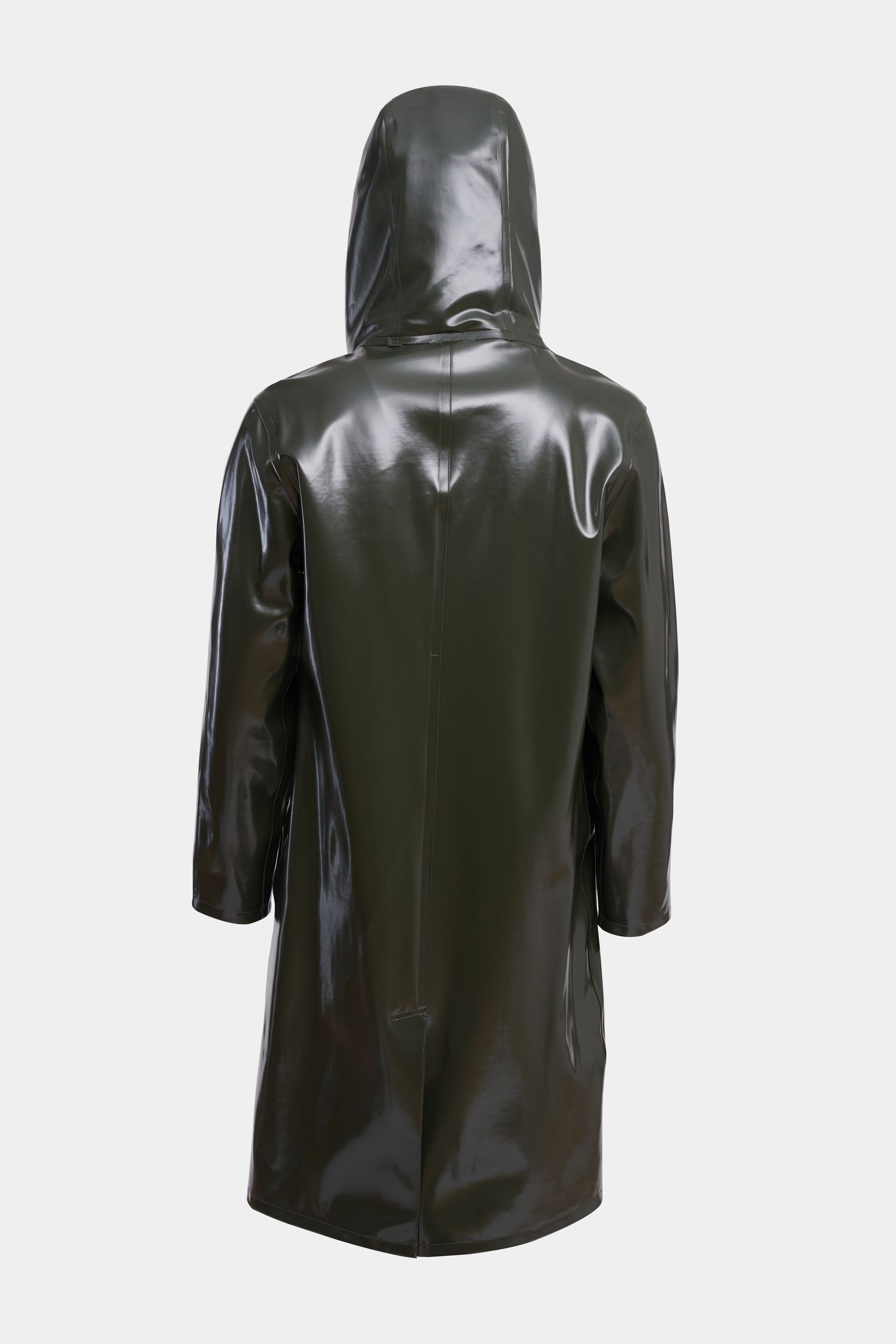 stutterheim stockholm long opal raincoat green men jackets raincoats