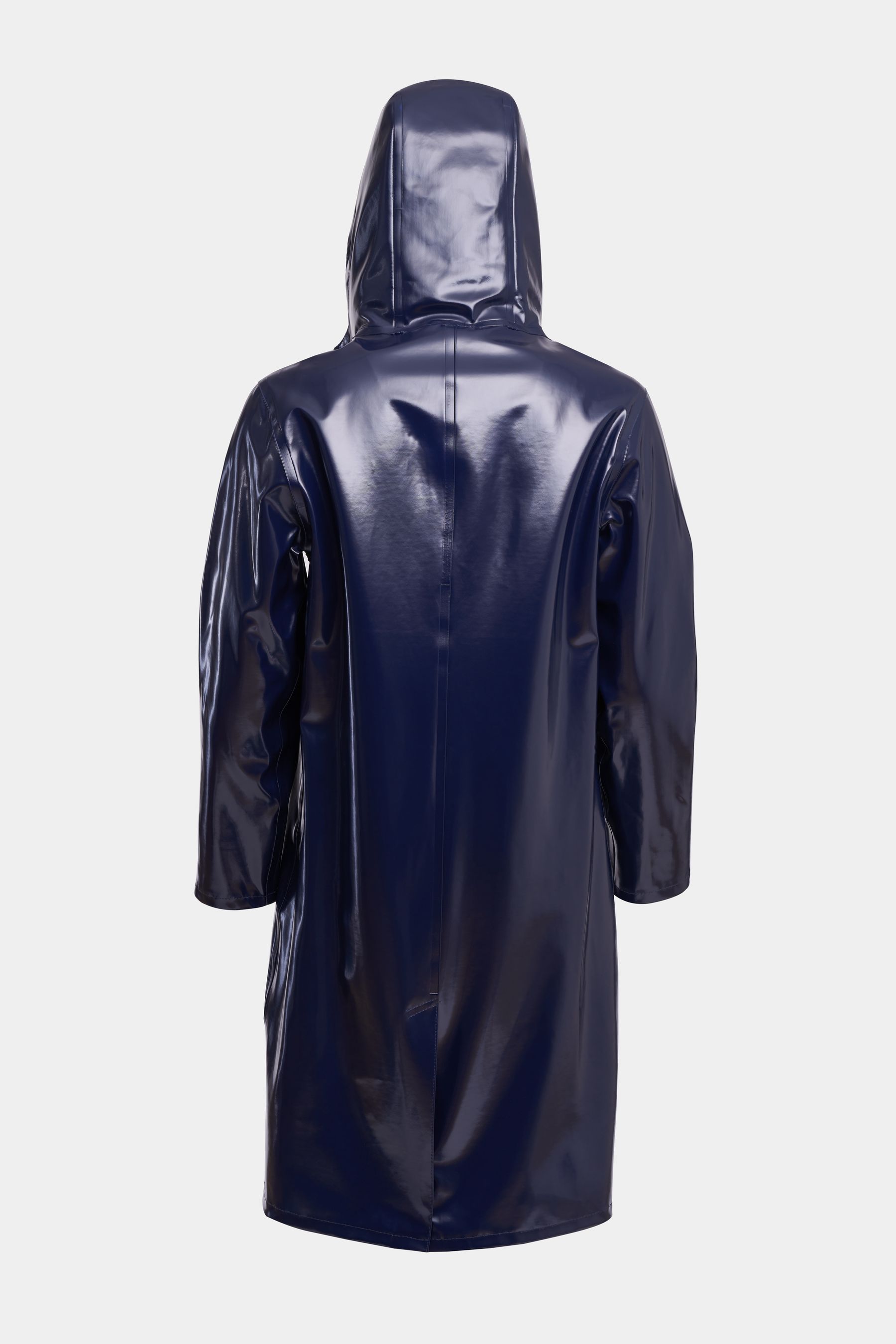 stutterheim stockholm long opal raincoat navy men jackets raincoats
