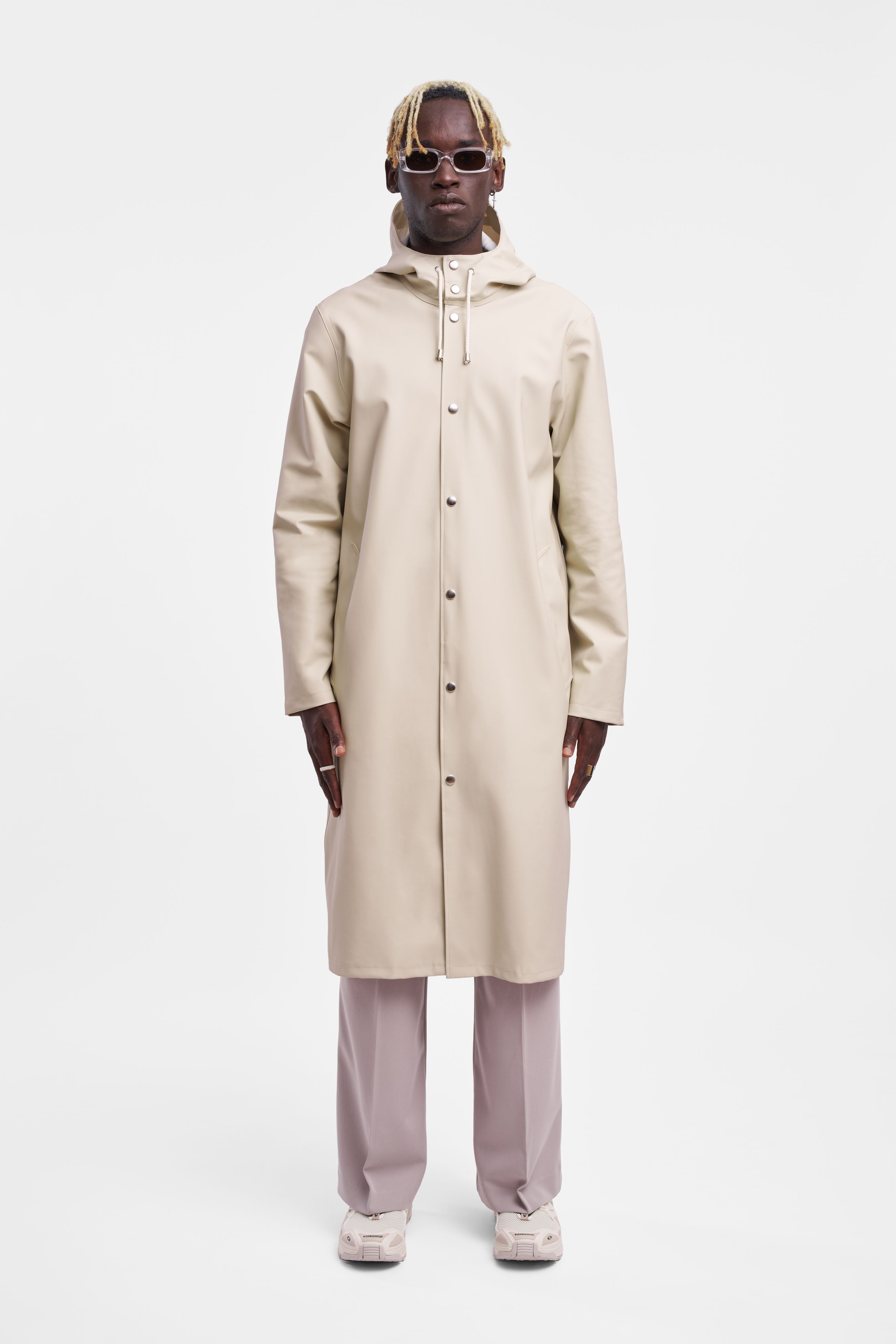 stutterheim stockholm long raincoat oyster men jackets raincoats