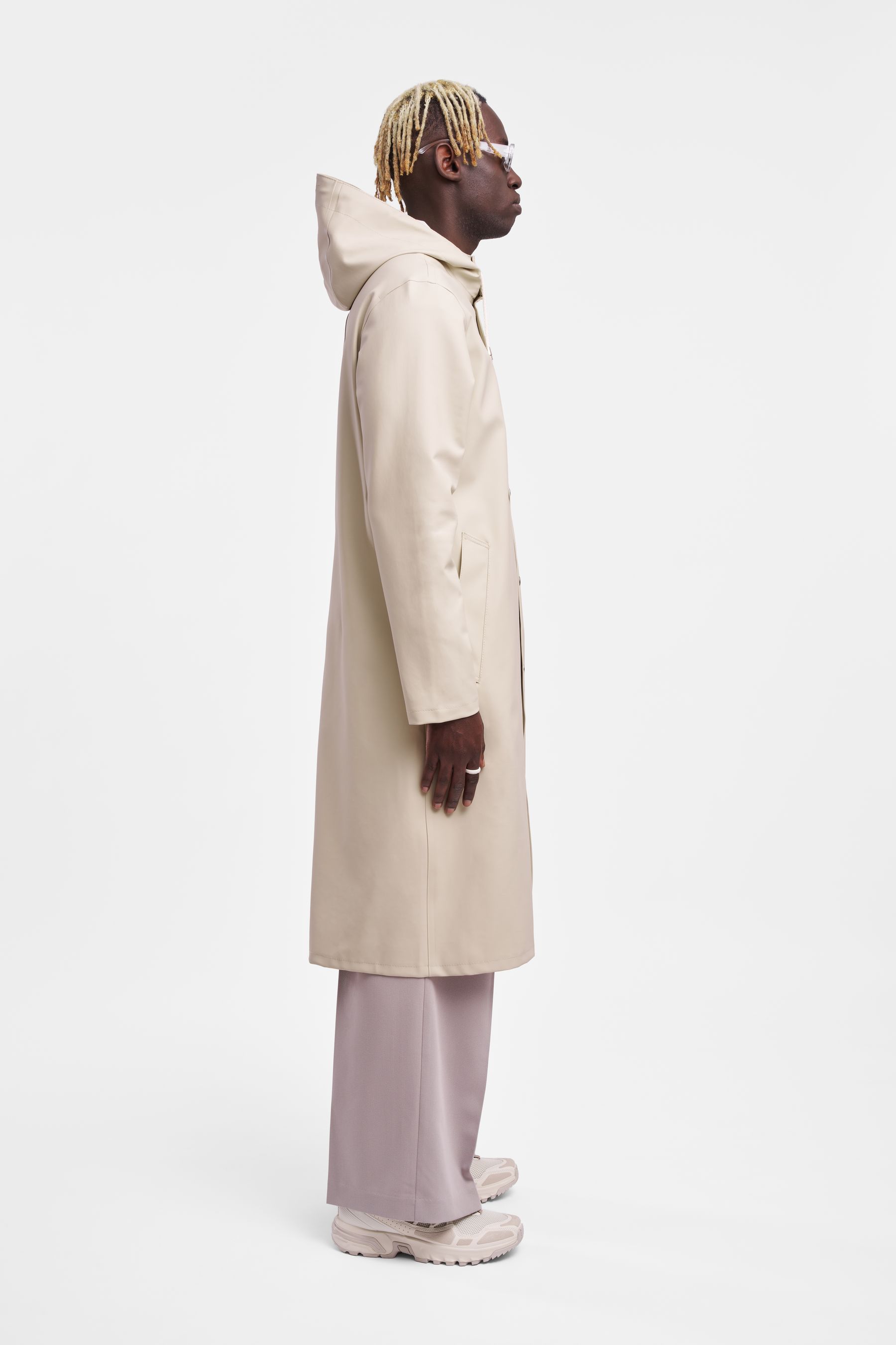 stutterheim stockholm long raincoat oyster men jackets raincoats