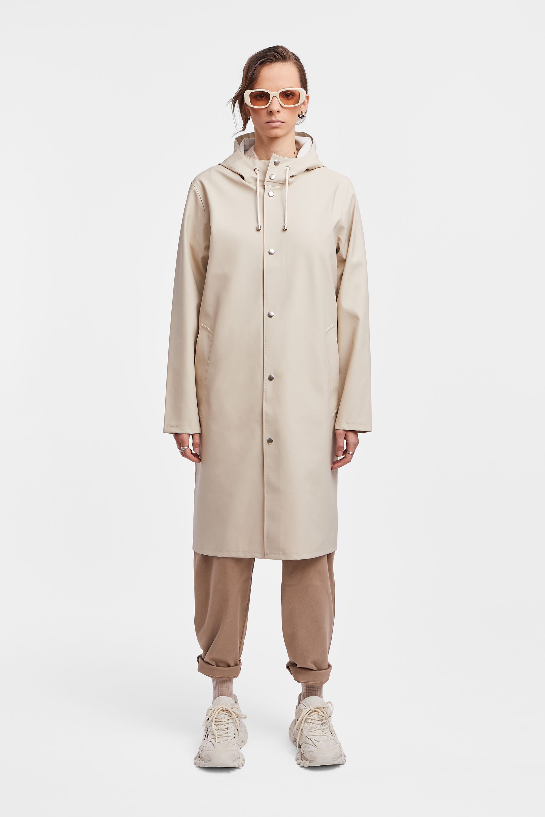 stutterheim stockholm long raincoat oyster men jackets raincoats