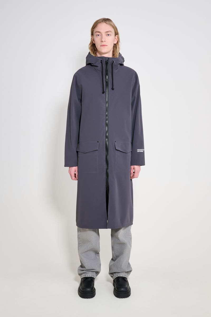 Stutterheim Stockholm Long Patch Raincoat