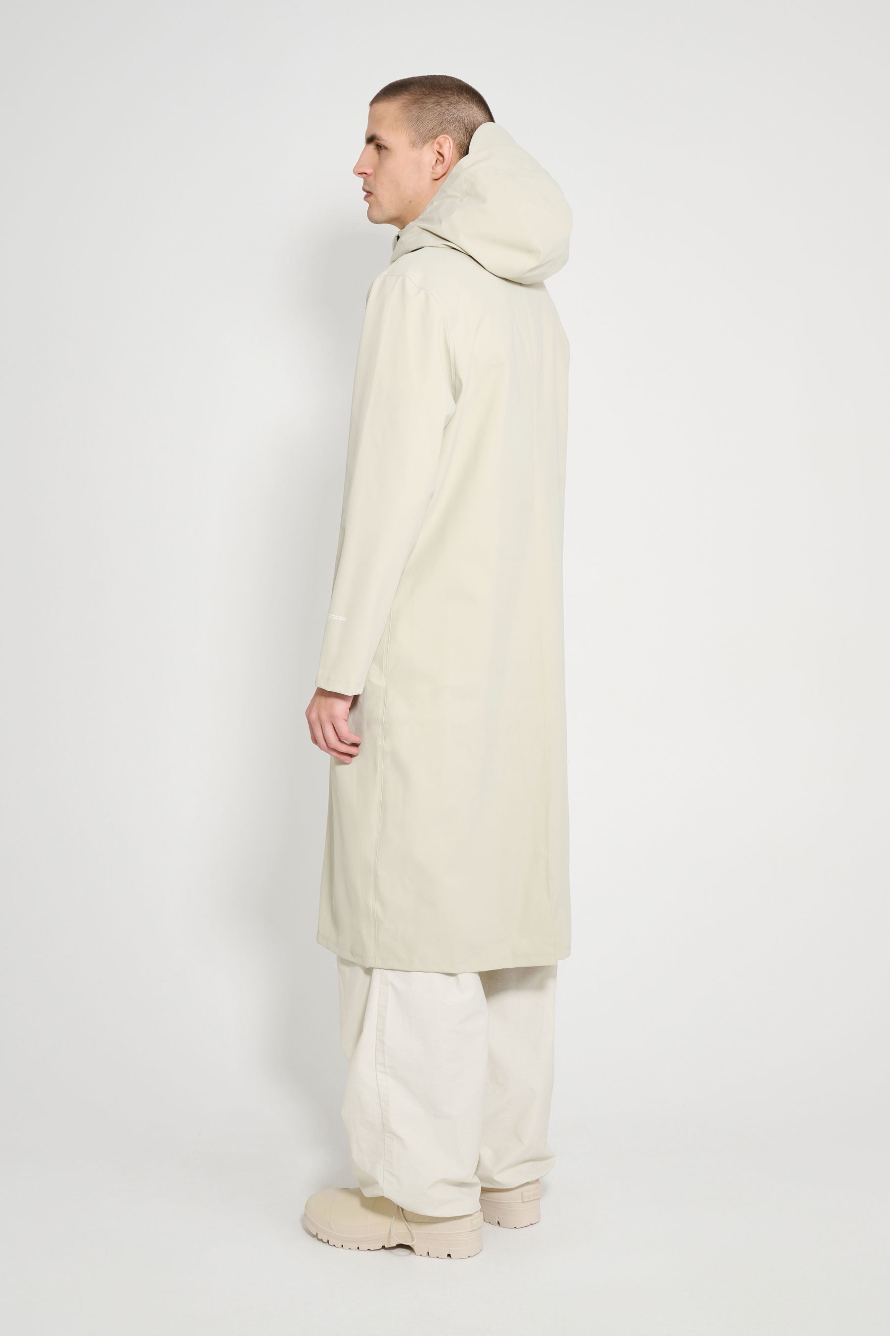 stutterheim stockholm long patch pelican men jackets long-raincoats