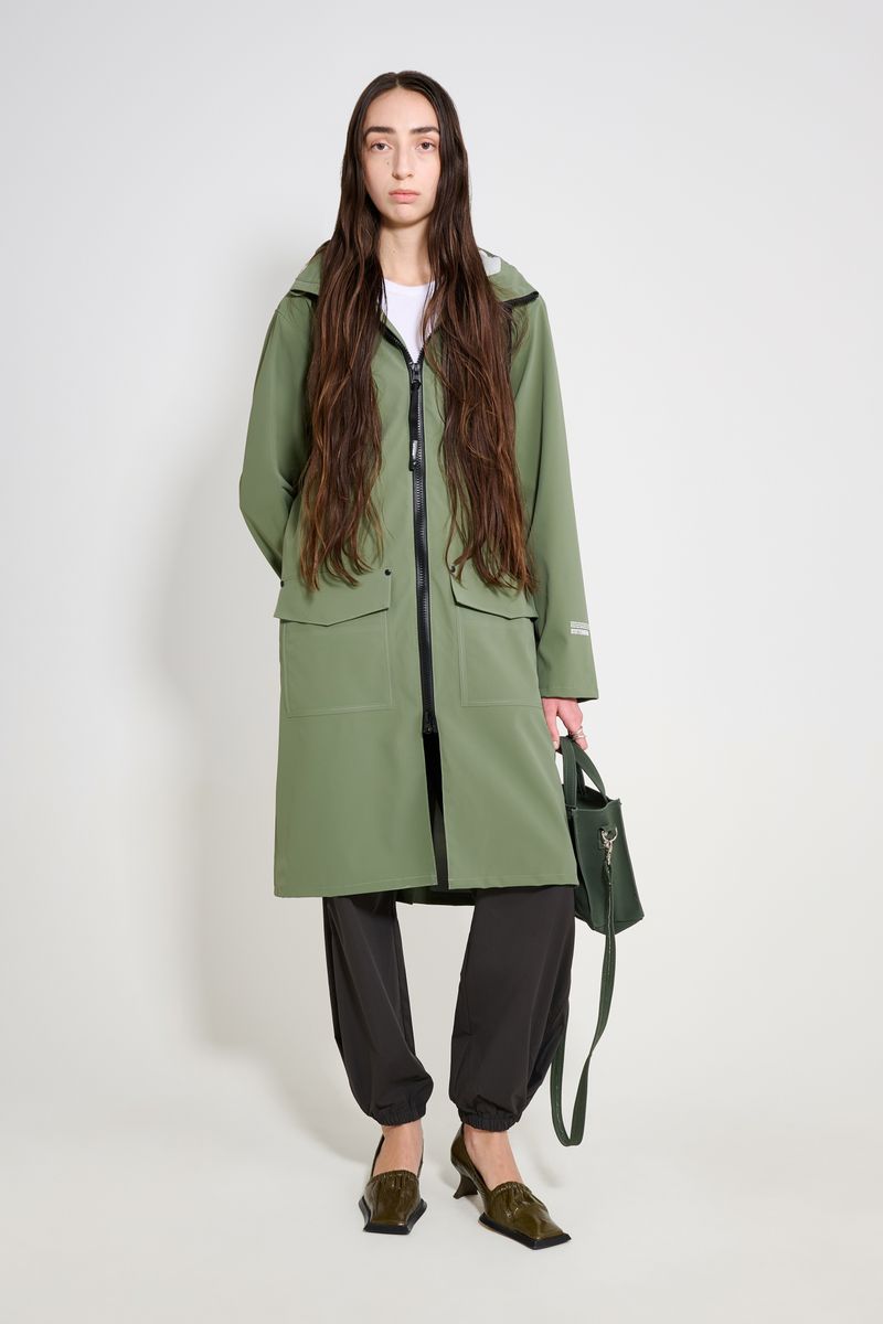 Stutterheim Stockholm Long Patch Raincoat