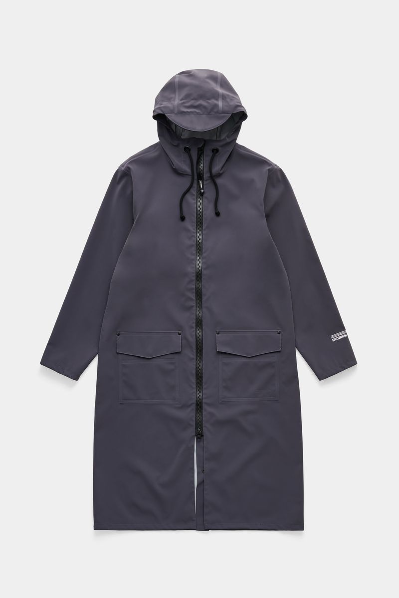 Stutterheim Stockholm Long Patch Raincoat
