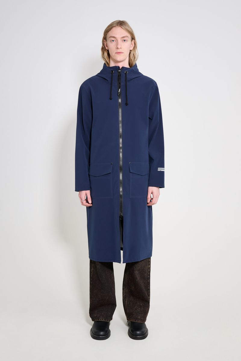 Stutterheim Stockholm Long Patch Raincoat
