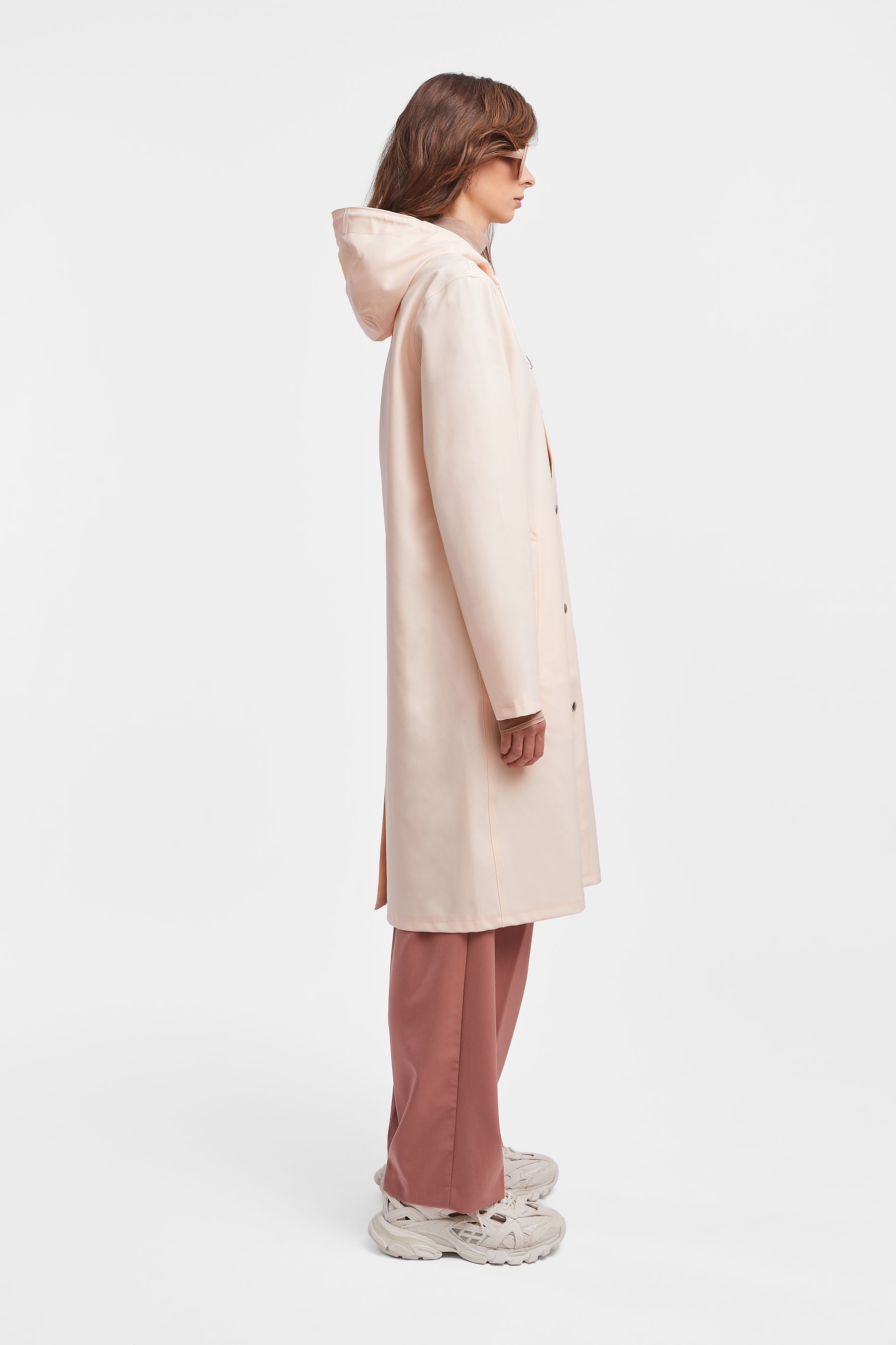 stutterheim stockholm long raincoat peach men jackets raincoats