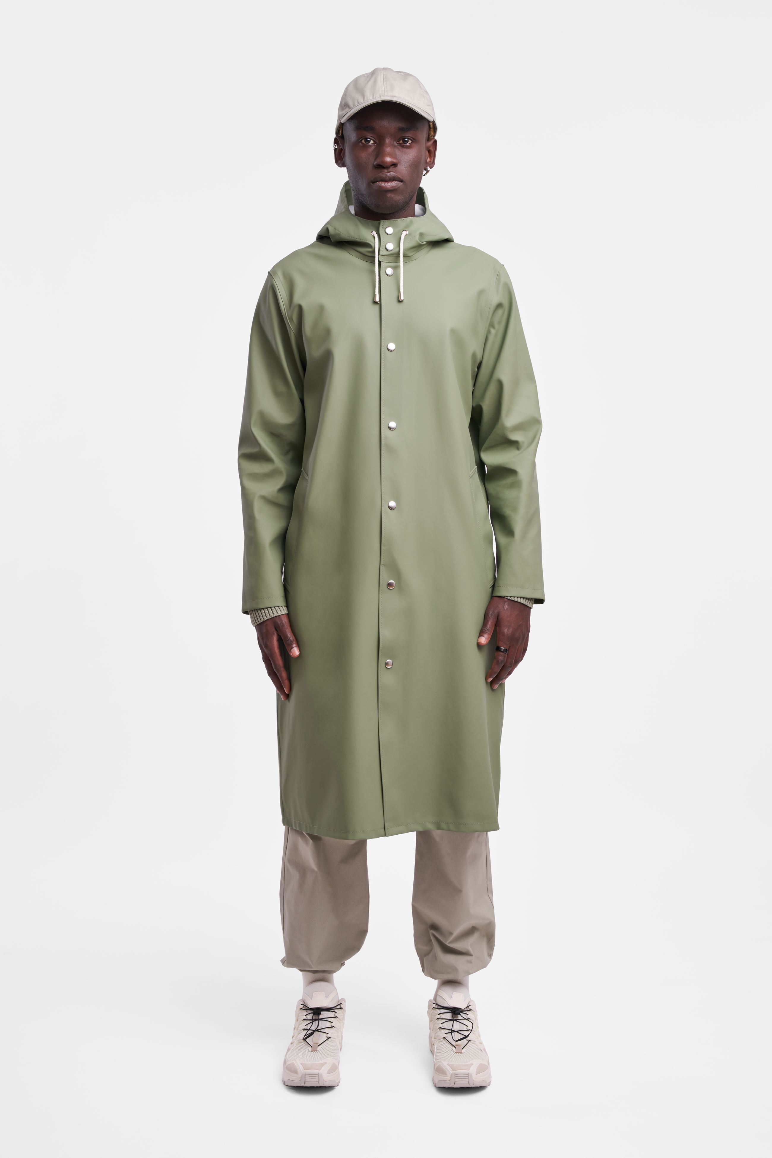 Long receptacle raincoats men