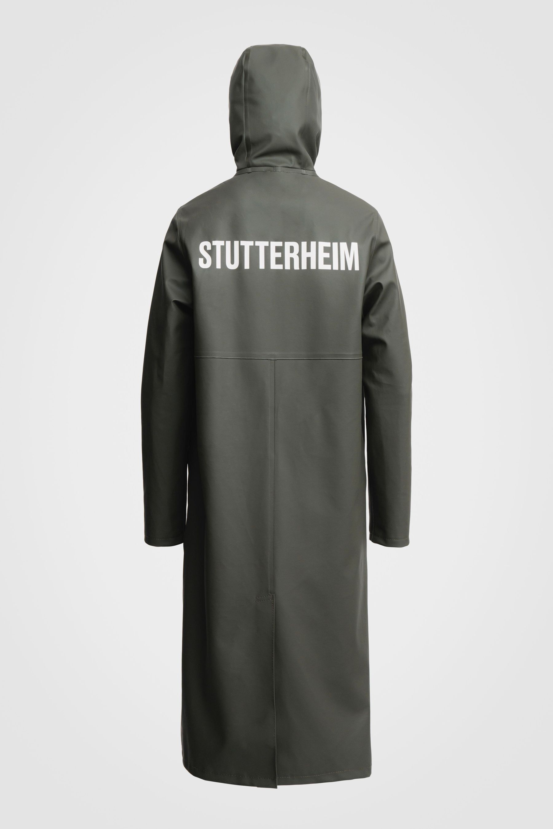 stutterheim stockholm long print raincoat green men jackets raincoats