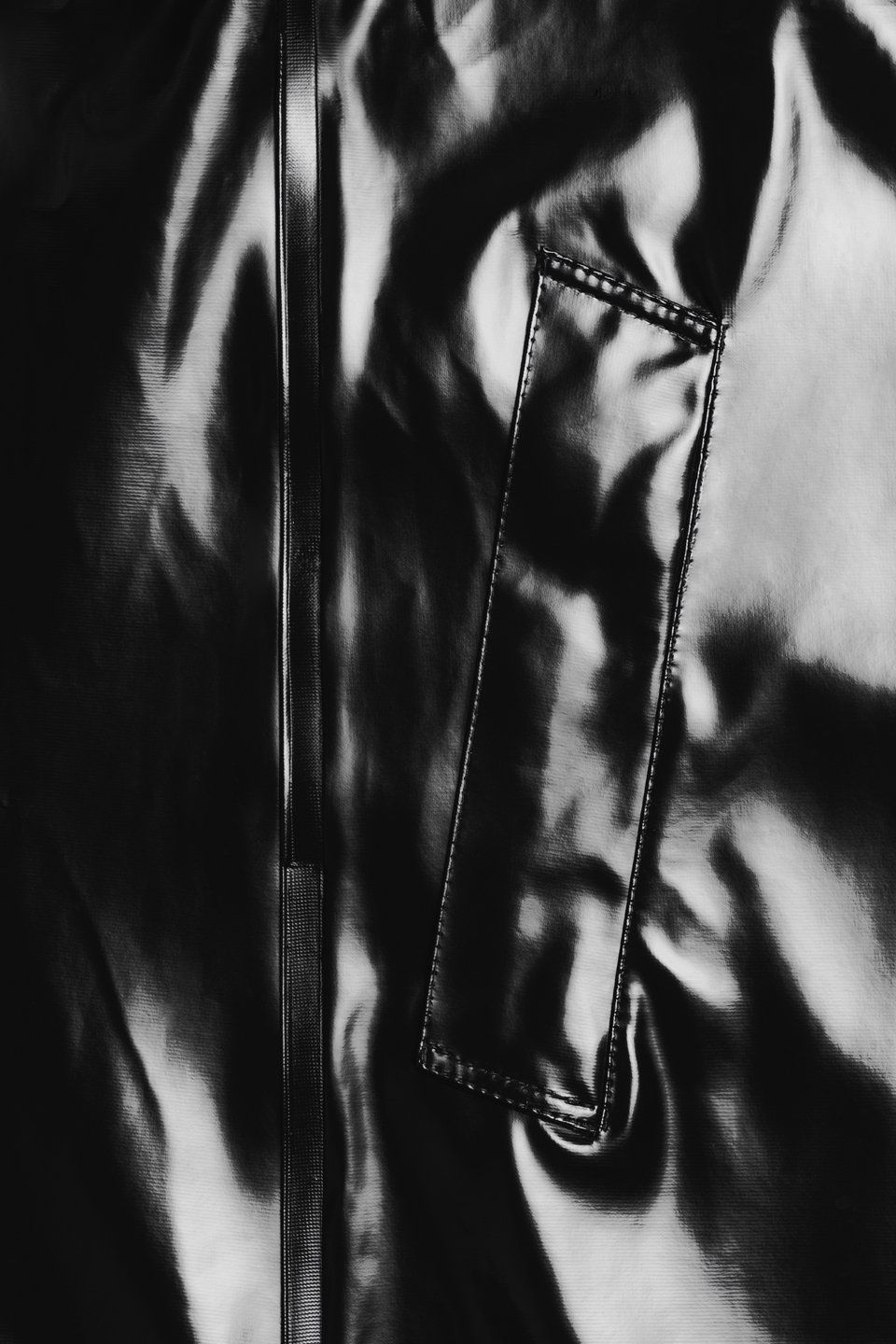 Black vinyl jacket mens best sale