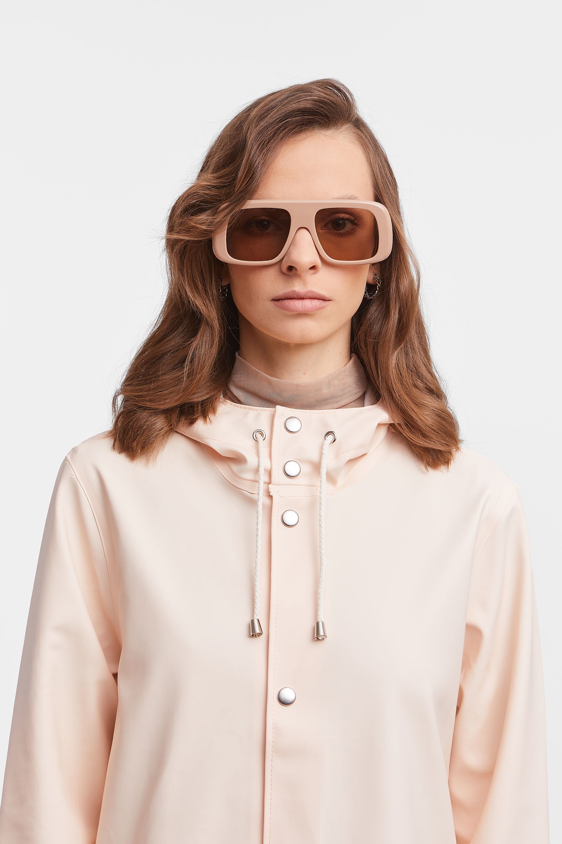 stutterheim stockholm long print raincoat peach men jackets raincoats
