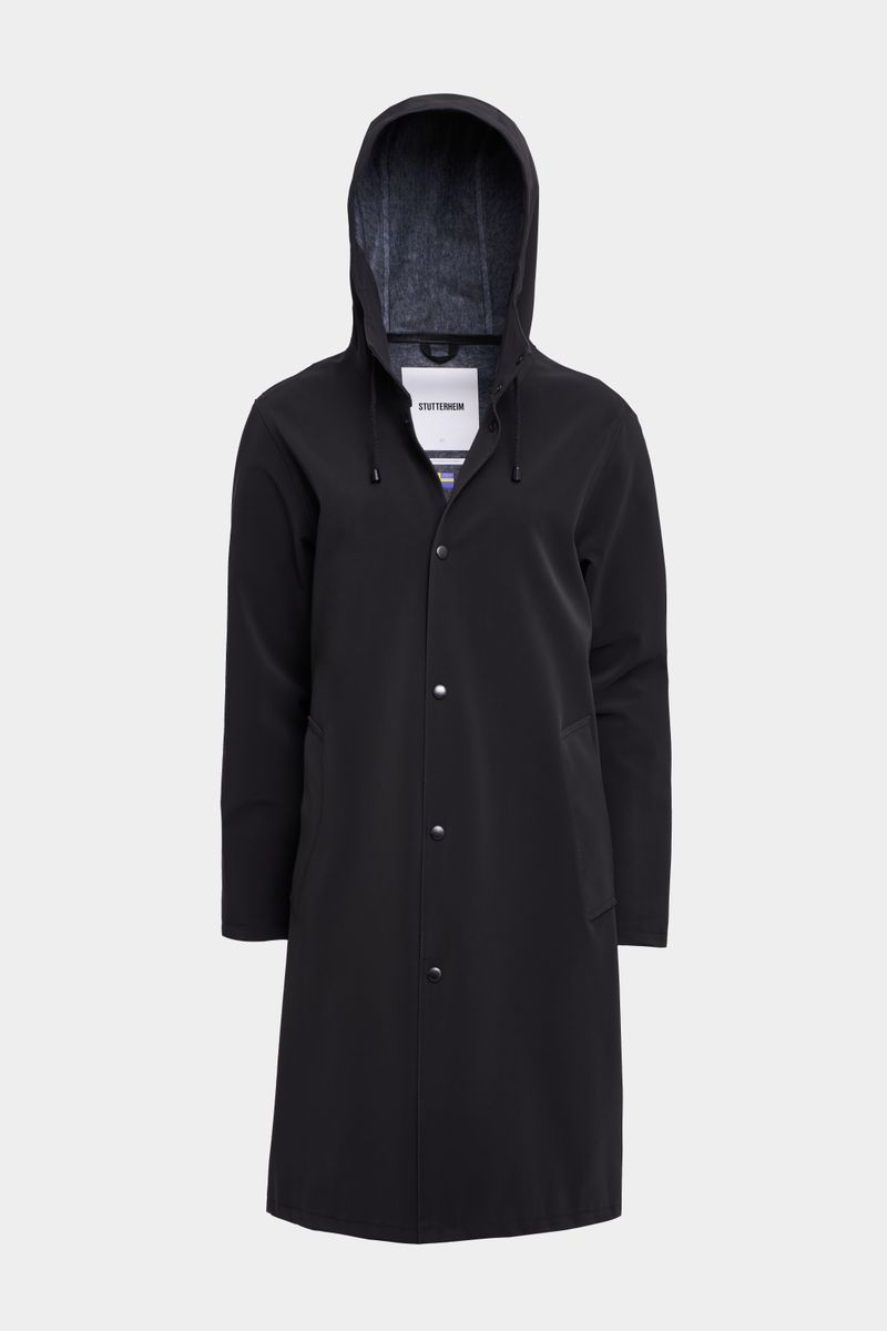 Stutterheim Stockholm Long Matte Print Raincoat