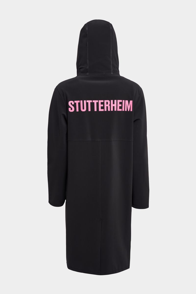 Stutterheim Stockholm Long Matte Print Raincoat