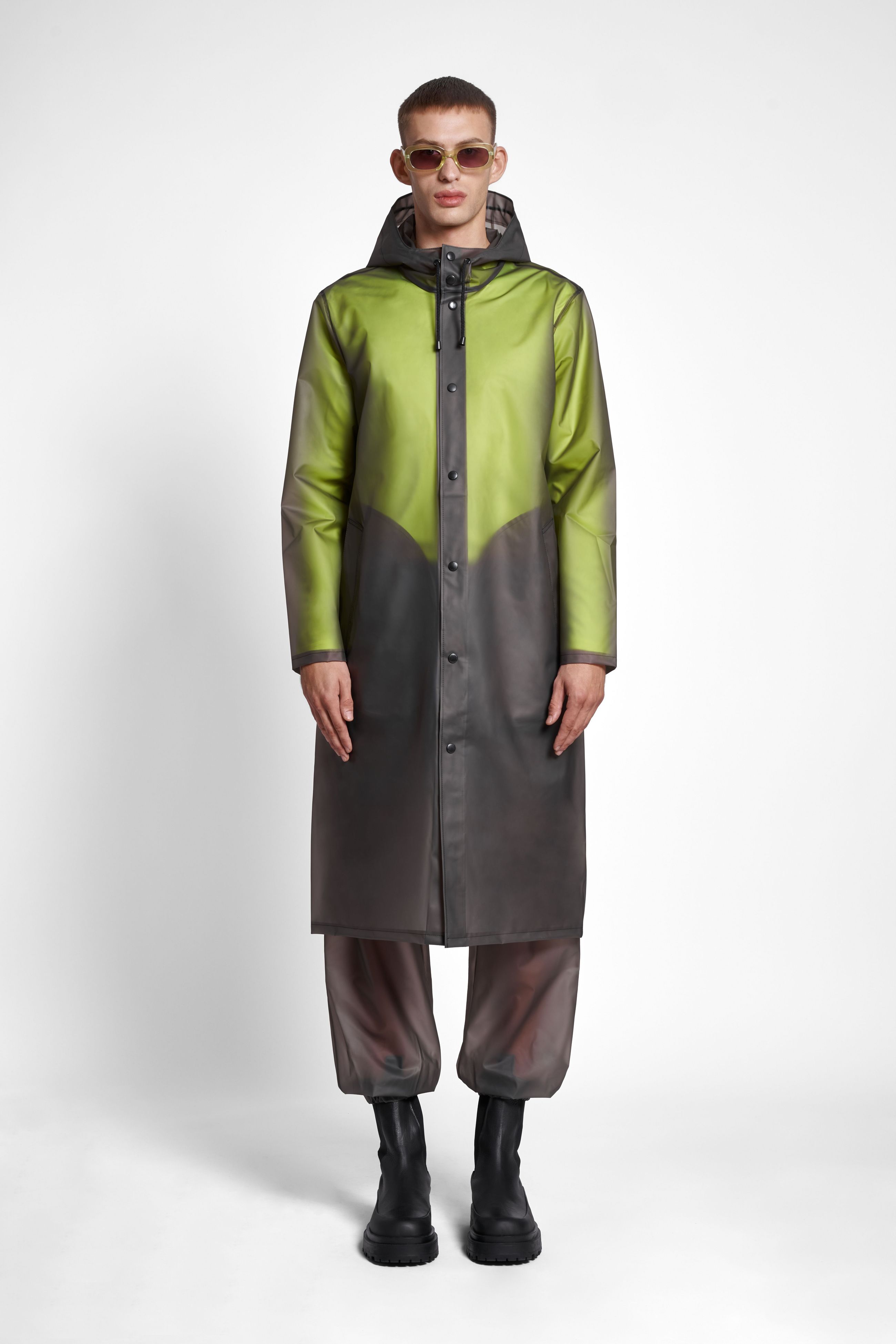 Stutterheim Stockholm Long Print Raincoat